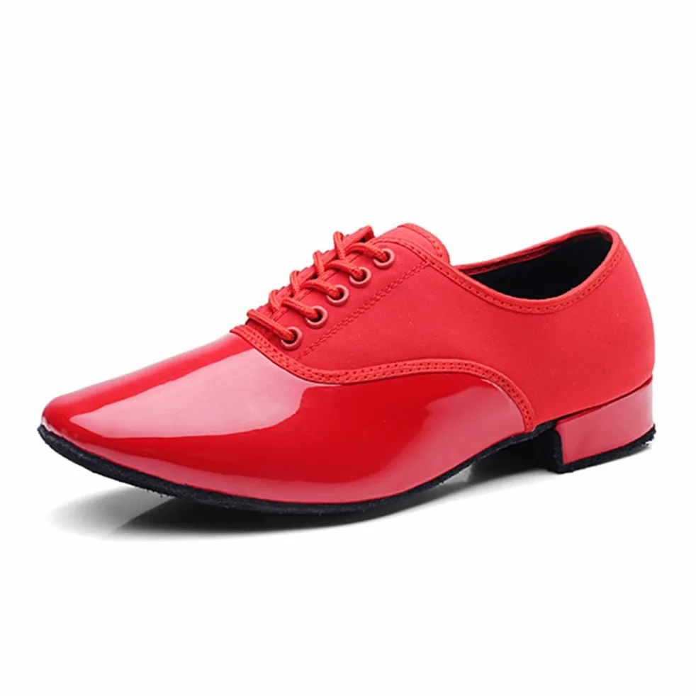Zapatos de Baile para Hombre Latino Salsa Salón Suela de Cuero Vals Interior
