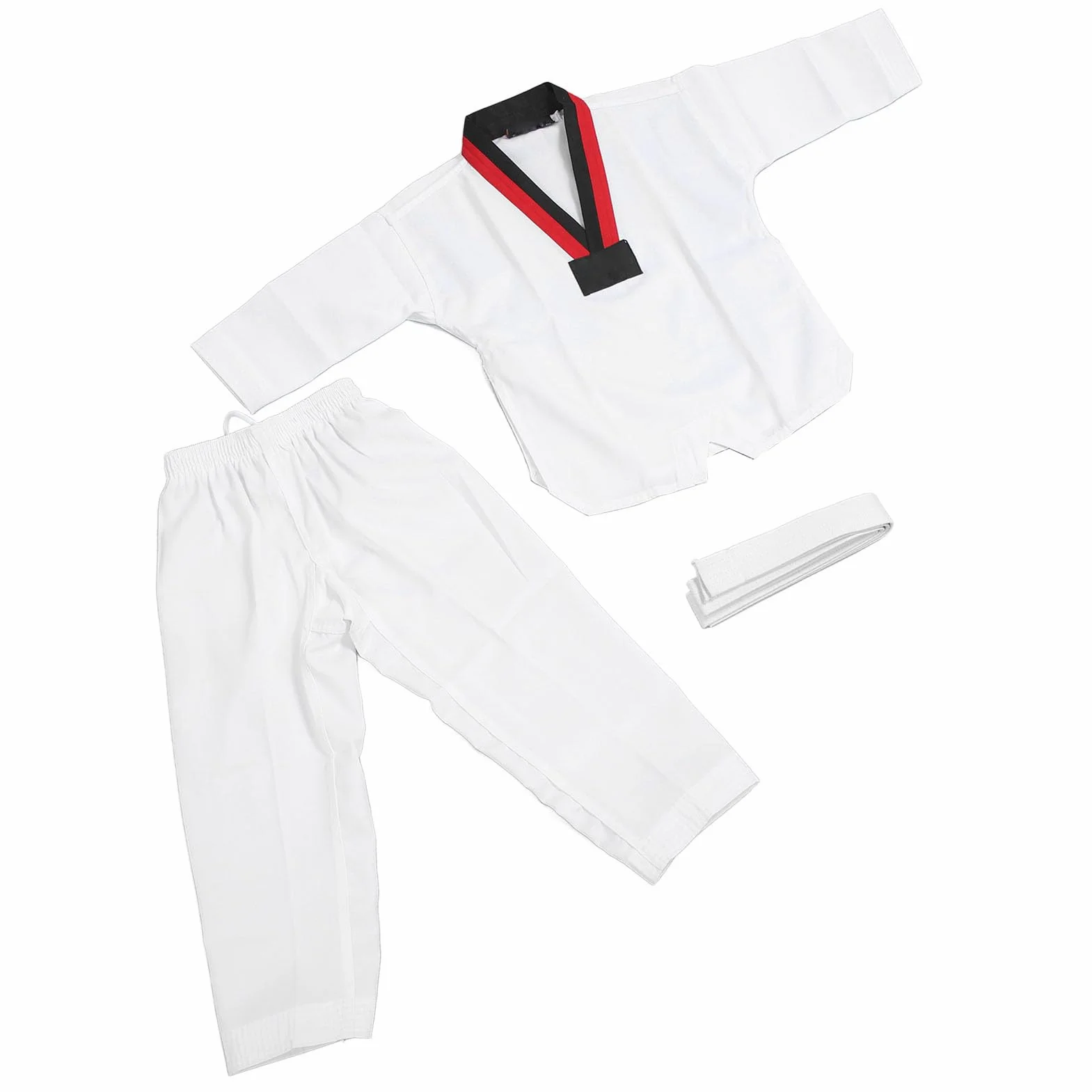 Uniforme de Taekwondo para Niños, Poliéster Algodón, Entrenamiento
