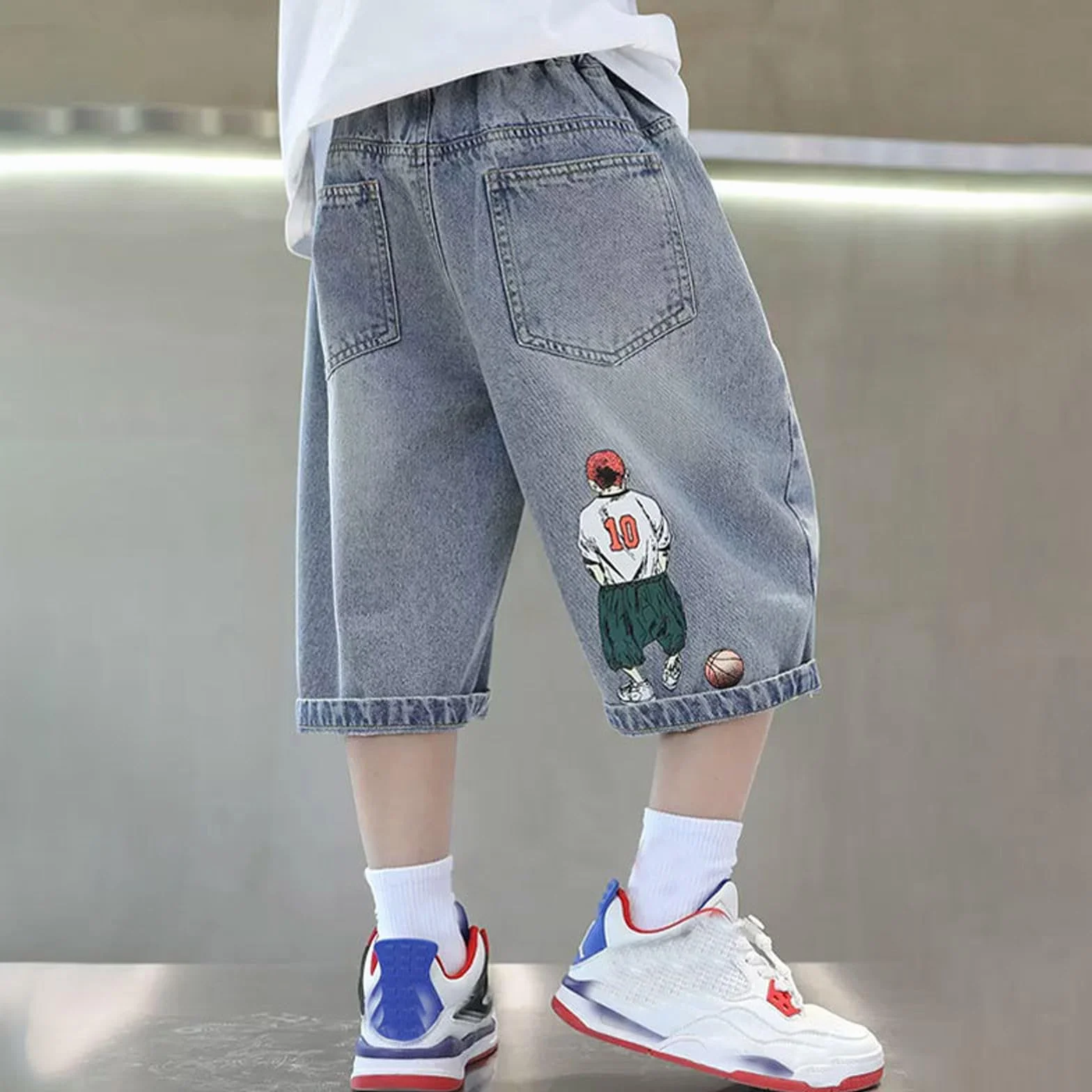 Pantalones Vaqueros Elegantes para Niños 3-14 Años Slim Fit