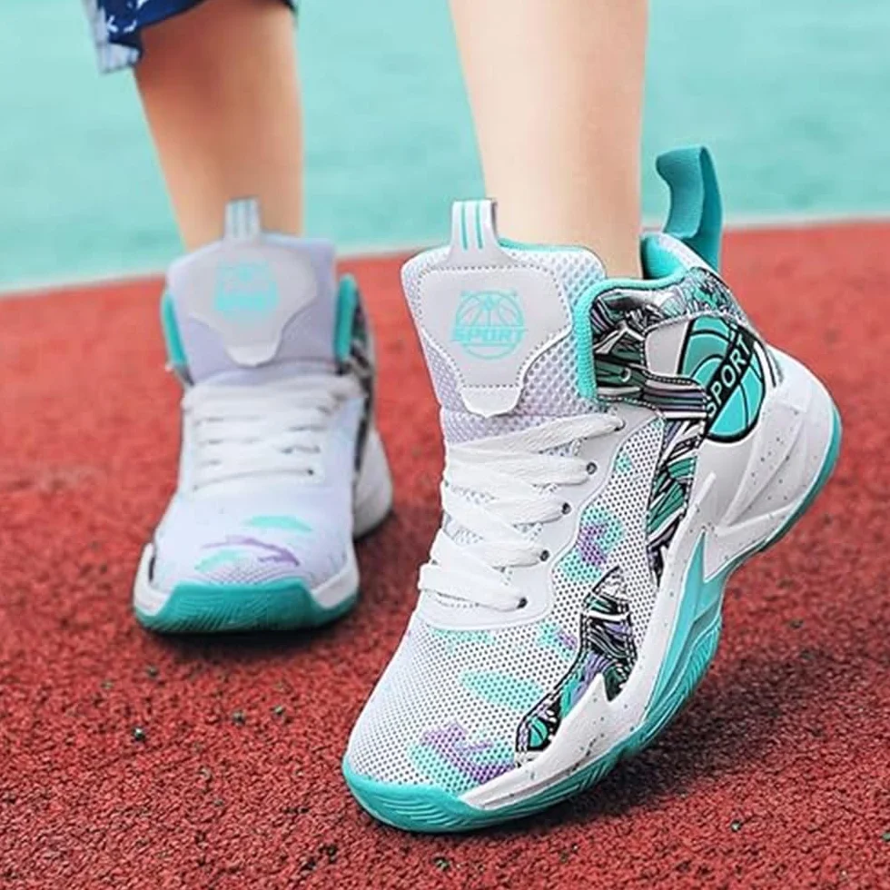 Hixingo Zapatillas de Baloncesto para Niño Niña Unisex Deportivas Casuales