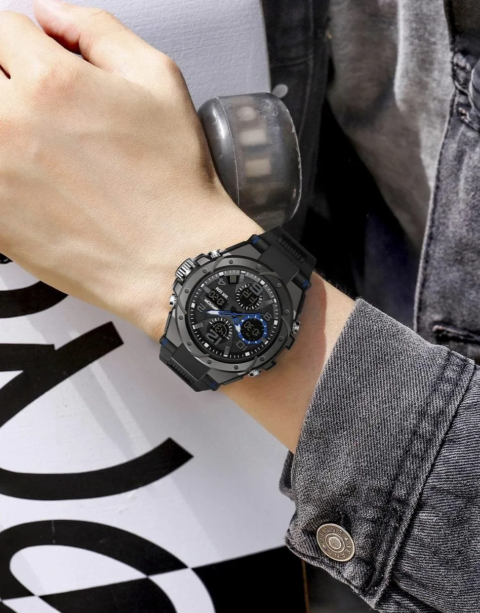 Relojes militares para hombres deportes al aire libre reloj digital táctico ejército reloj de pulsera LED cronómetro impermeable relojes militares para hombres