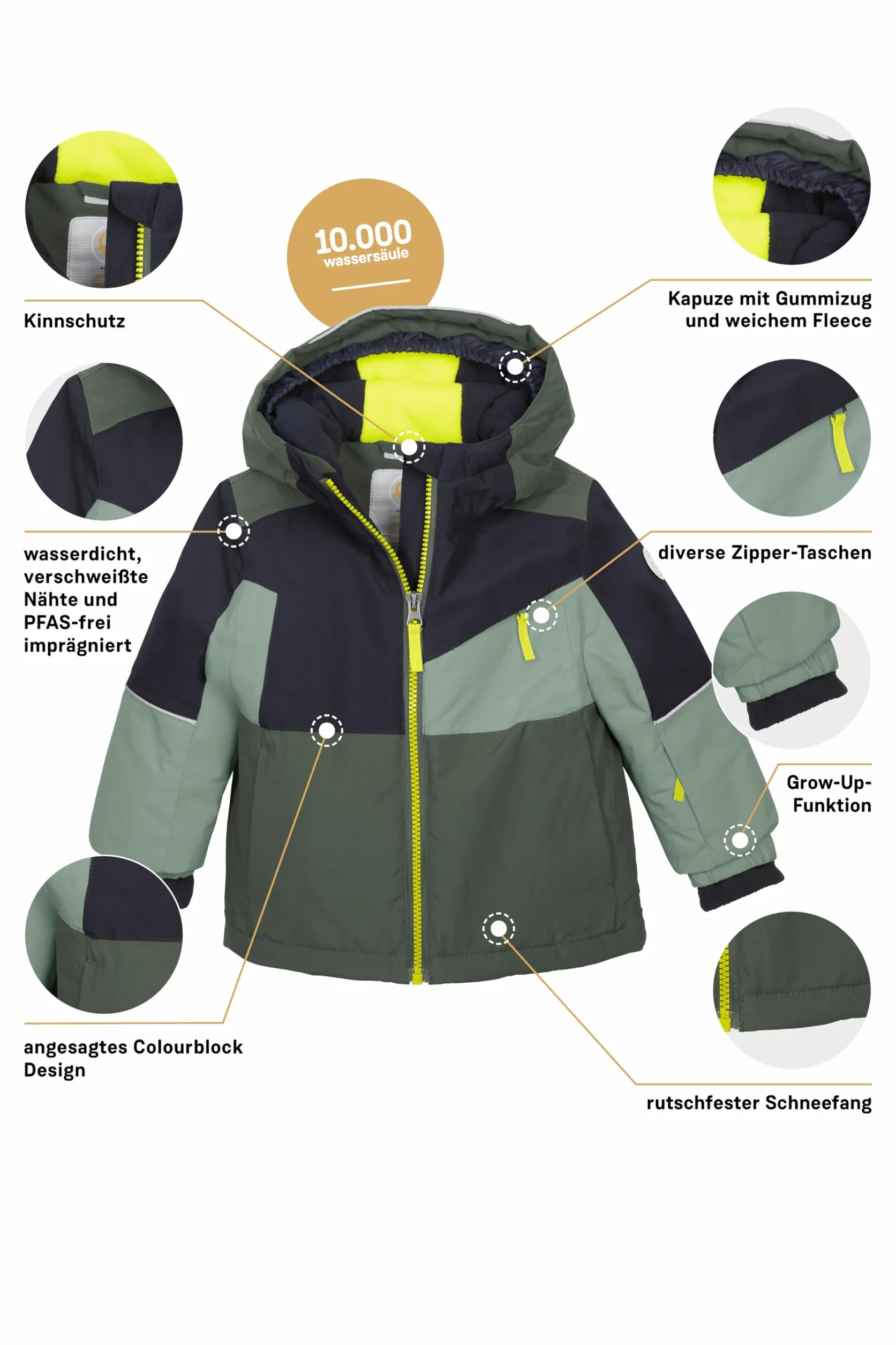 Killtec Fisw 42 Mns Ski Jckt Chaqueta de esquí funcional con capucha y protección contra la nieve Unisex bebé