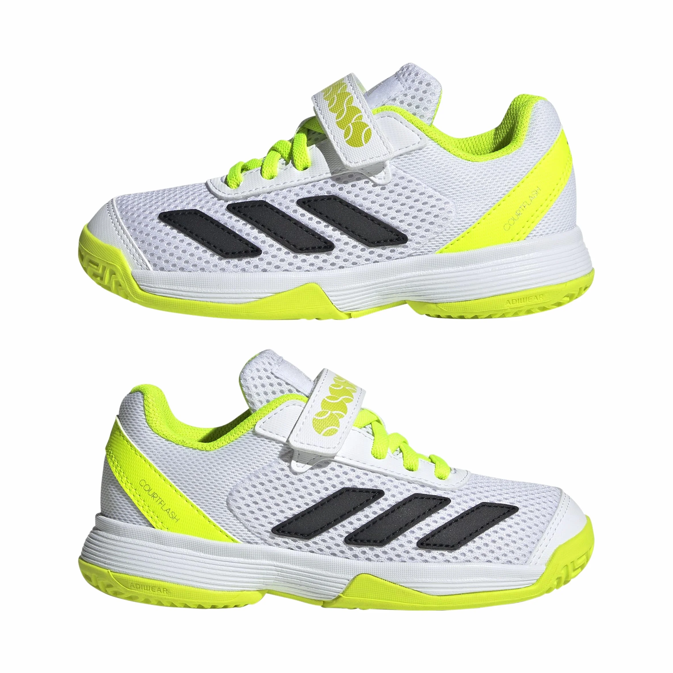 adidas Unisex Kids Courtflash Hook-and-Loop Tennis Shoe