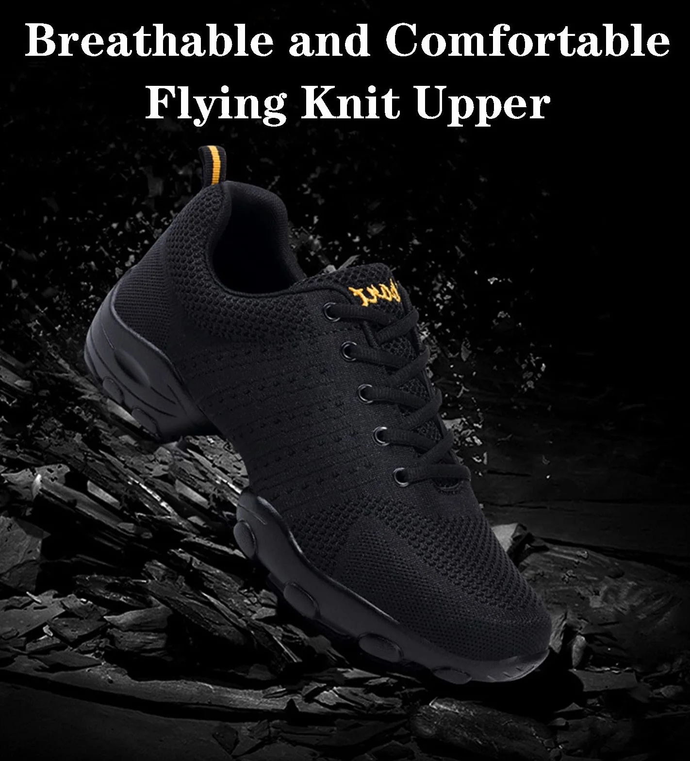 Zapatos De Baile para Hombres, Malla Suave, Fitness, 42 EU, Negro