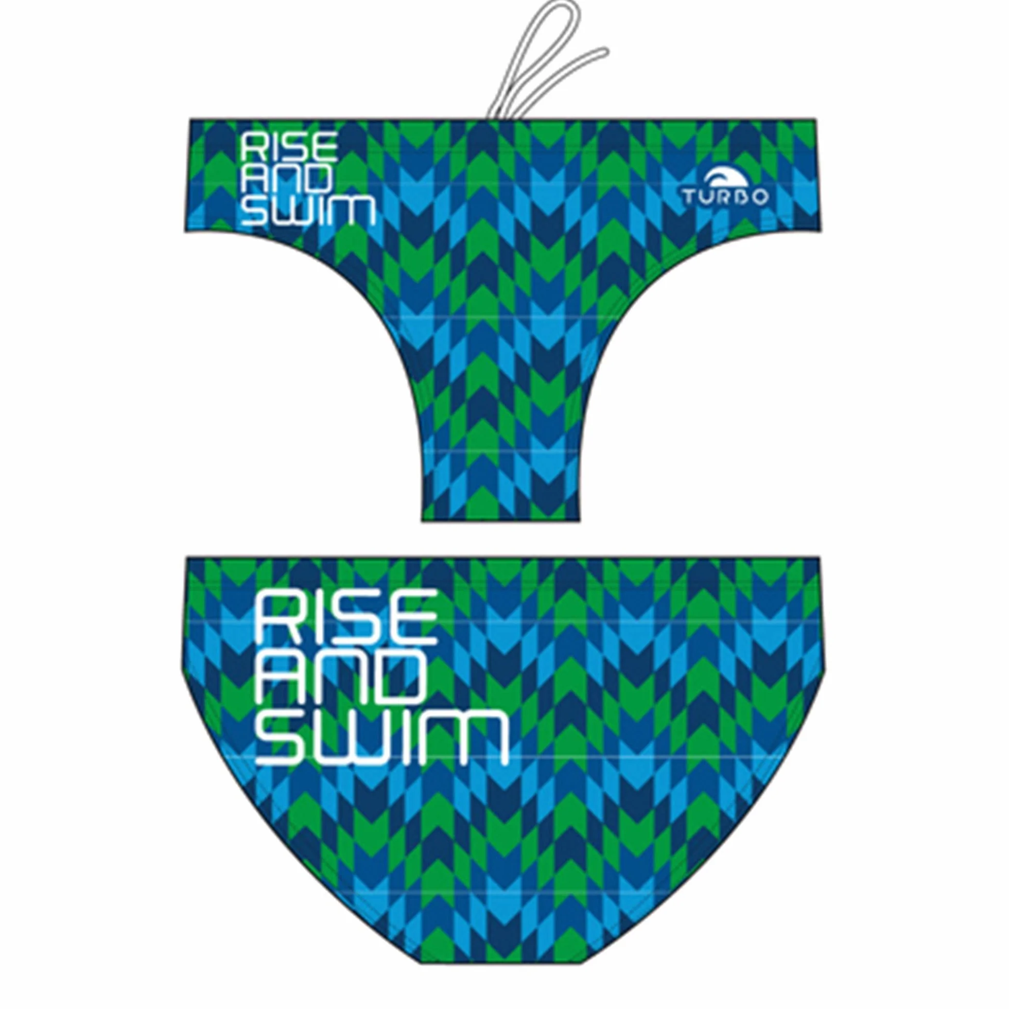 Bañador Slip Suits Rise and Swim de Waterpolo Competicion Natación y Triatlón Patrón de Ajuste cómodo