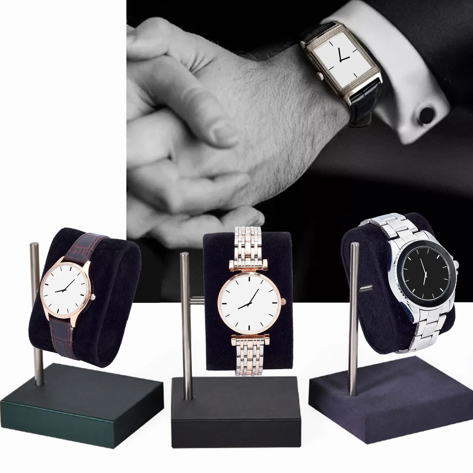 PandaHall Elite 12 Piezas Cojín para Reloj, Soporte Exhibición Joyas Organizador Pulsera Cadena Muñeca, 7,2x4,4x3,5cm