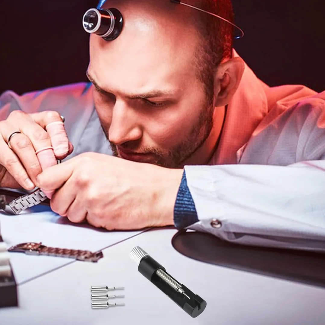 Ajustador Correa Reloj, Kit Reparacion Relojes, Herramienta para Quitar Eslabones
