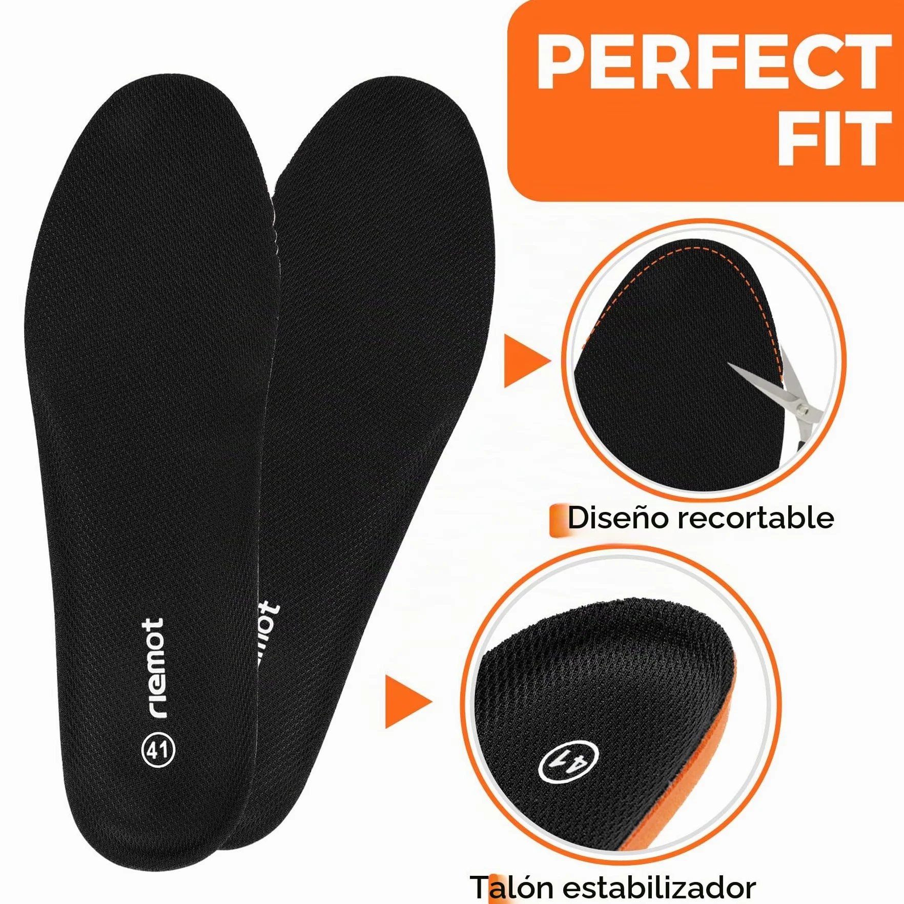 Riemot Plantillas de Reemplazo Confortables para Zapatos Hombres Mujeres Botas de Trabajo