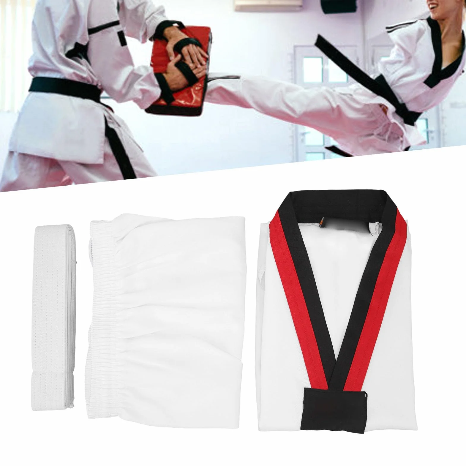 VGEBY Dobok Taekwondo para niños uniforme entrenamiento transpirable deportivo