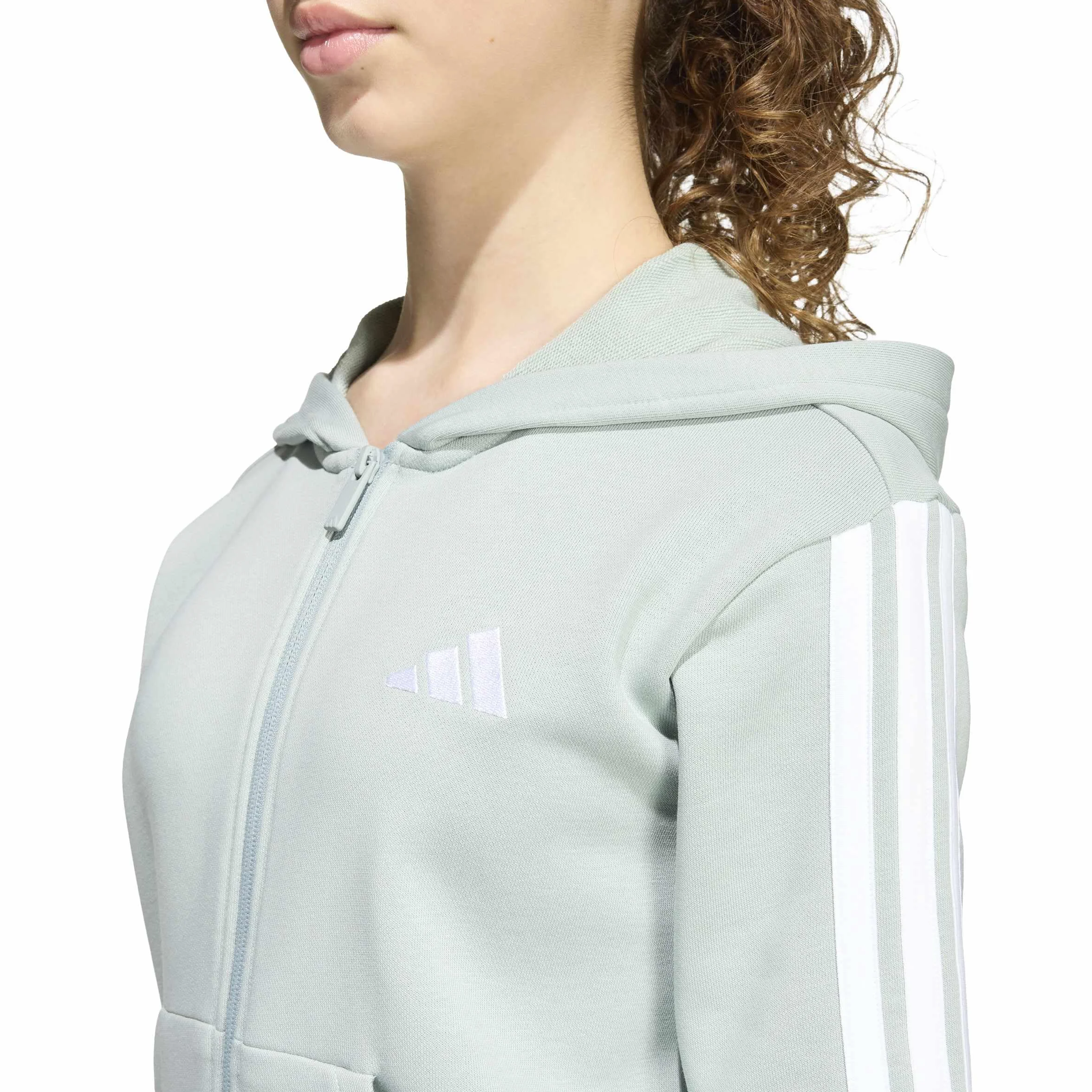 Adidas Essentials Chaqueta Deportiva con Capucha y Cremallera