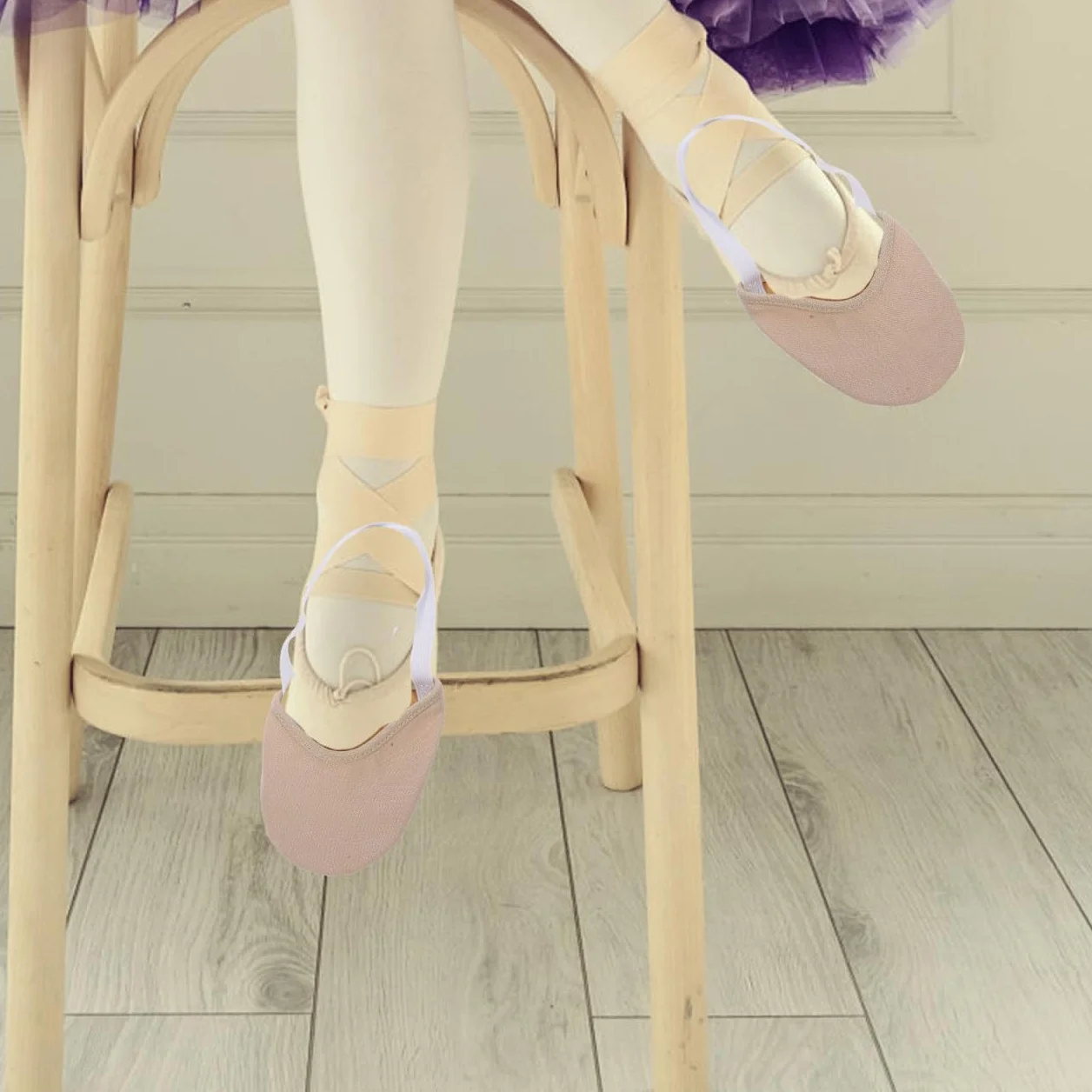 Calcetines Antideslizantes para Ballet y Yoga Suelo Talla S (30-32) Color de Piel