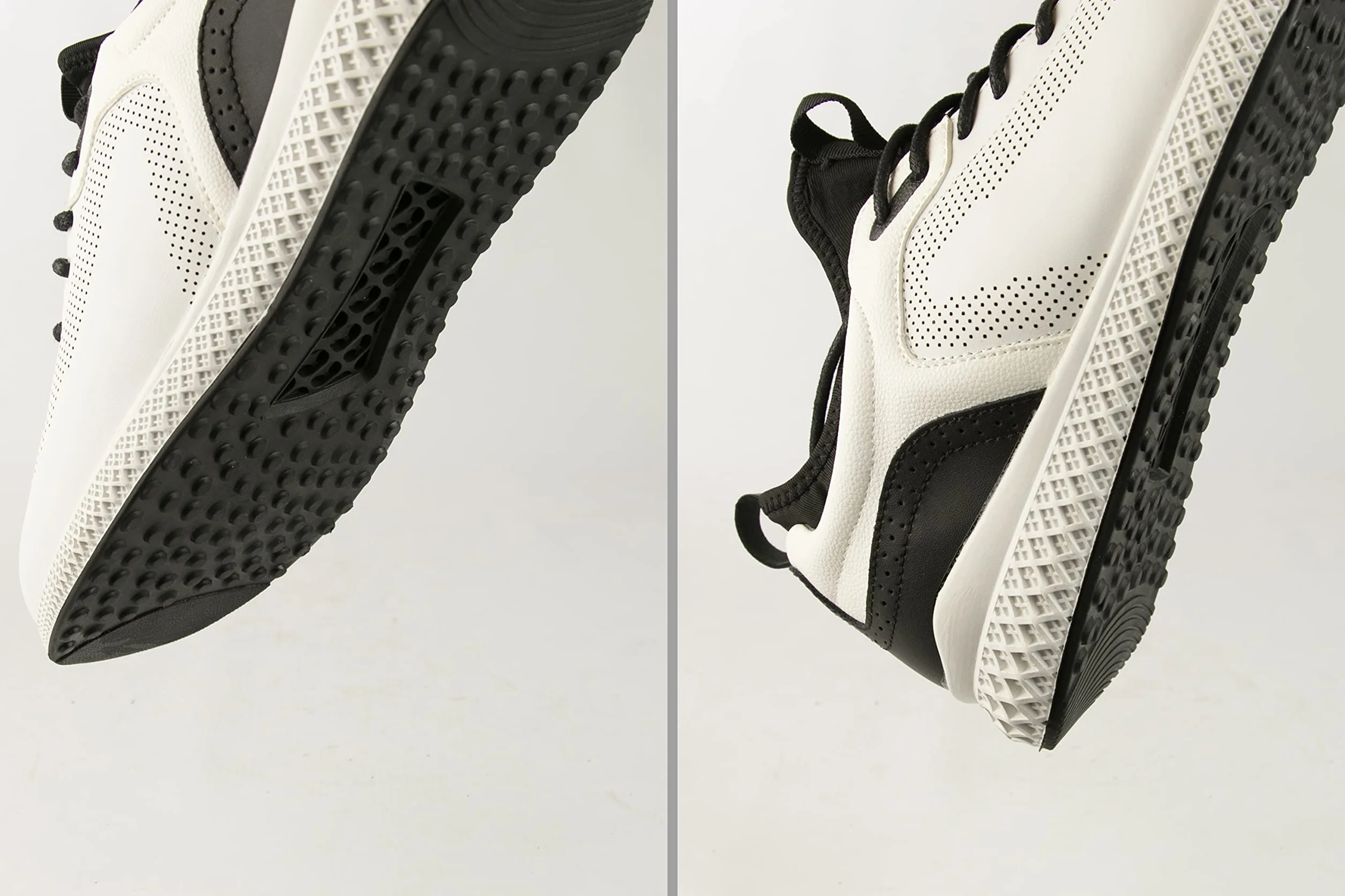 Zerimar Zapatos de Golf Hombre Piel Cuero Blanco Negro Talla 42