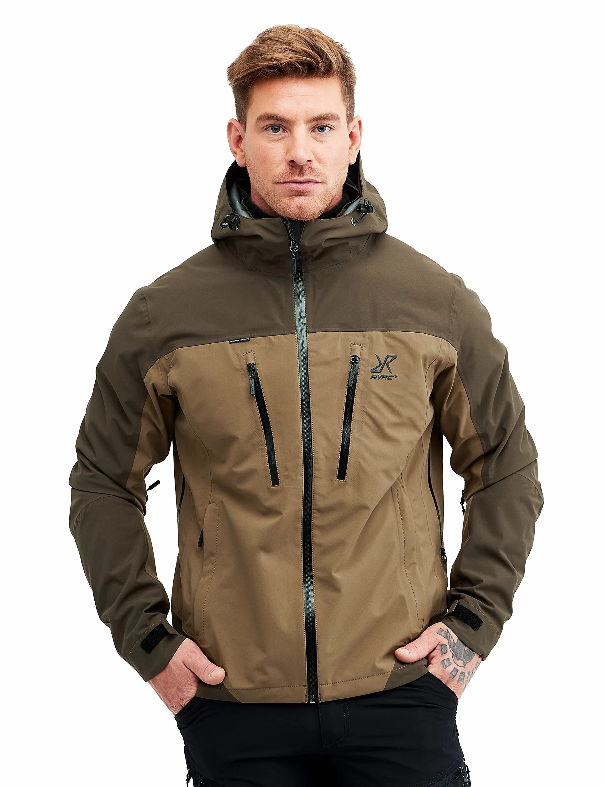 RevolutionRace Silence Proshell 3L Jacket para Hombre, Chaqueta Impermeable