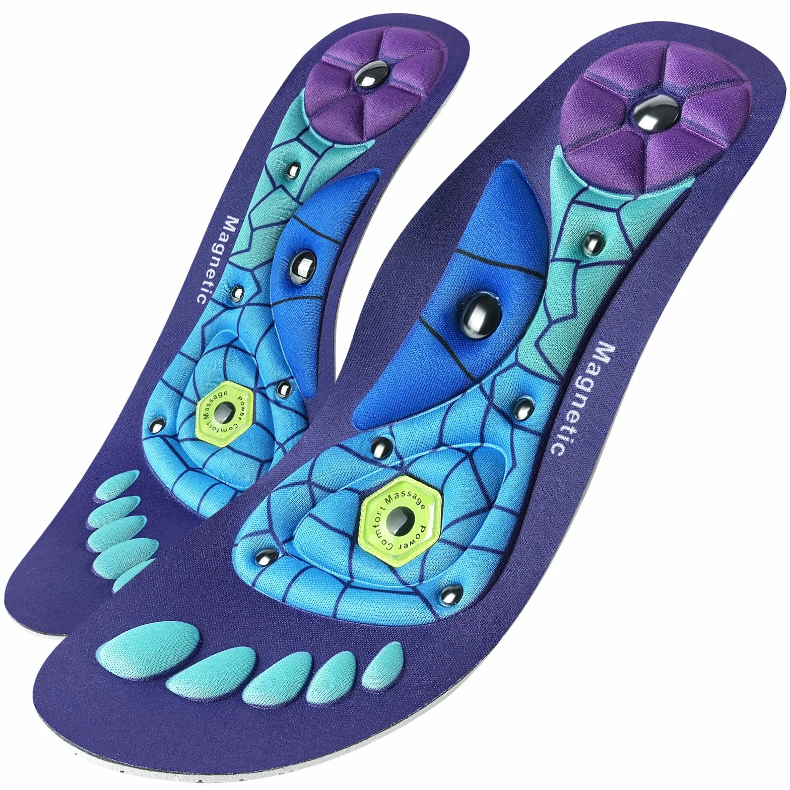 Plantillas Magneticas de Acupresión para Fascitis Plantar, Ortopedicas de Gel, Unisex 35-39
