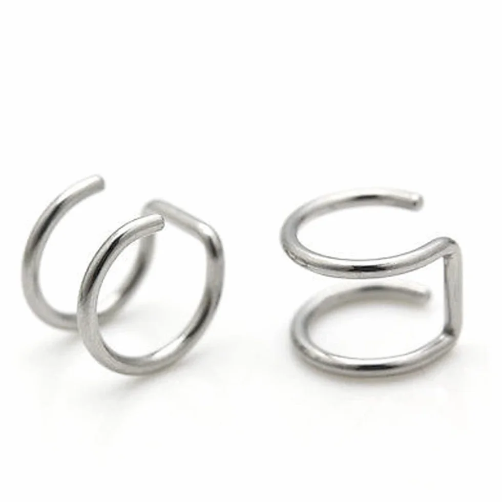 Pendientes de puños cadena hombre mujer diamante cartílago piercing