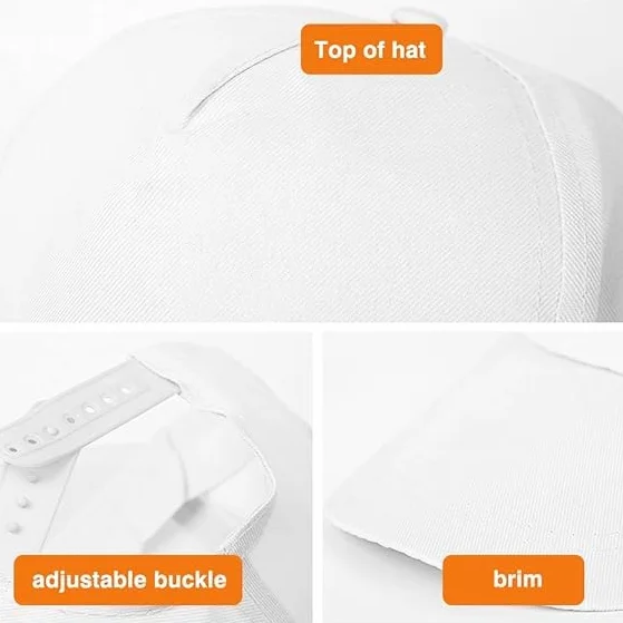 Gorras de Béisbol Blancas para Manualidades - Kit de 10 para Pintar y Graffiti