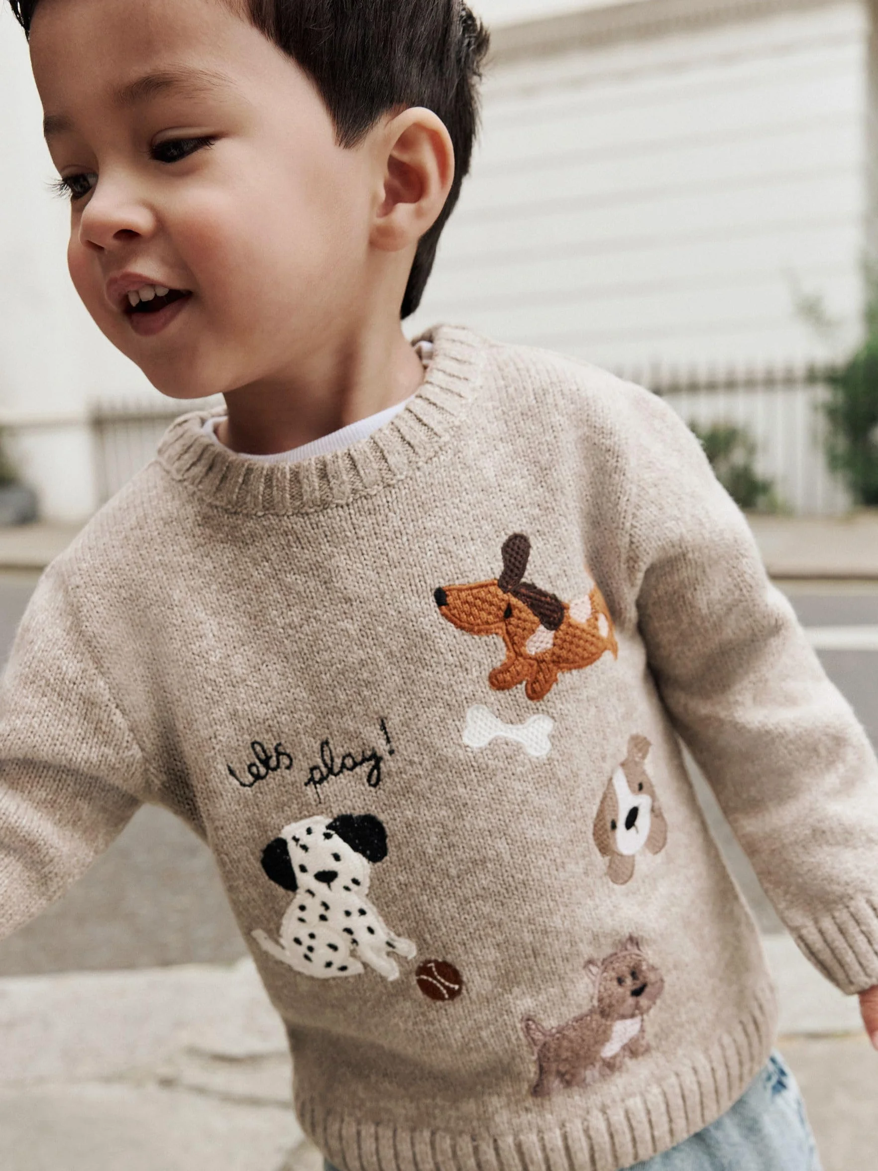 NEXT Jersey de Punto con Cuello Redondo para Niños