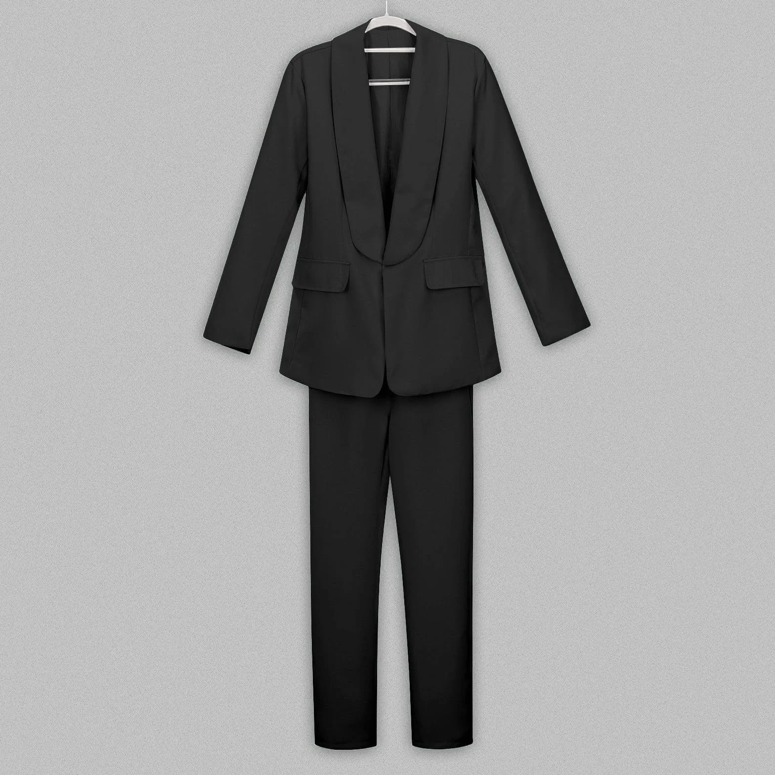 Blazer para niña chaqueta de traje formal color sólido manga larga talla 5-14 años