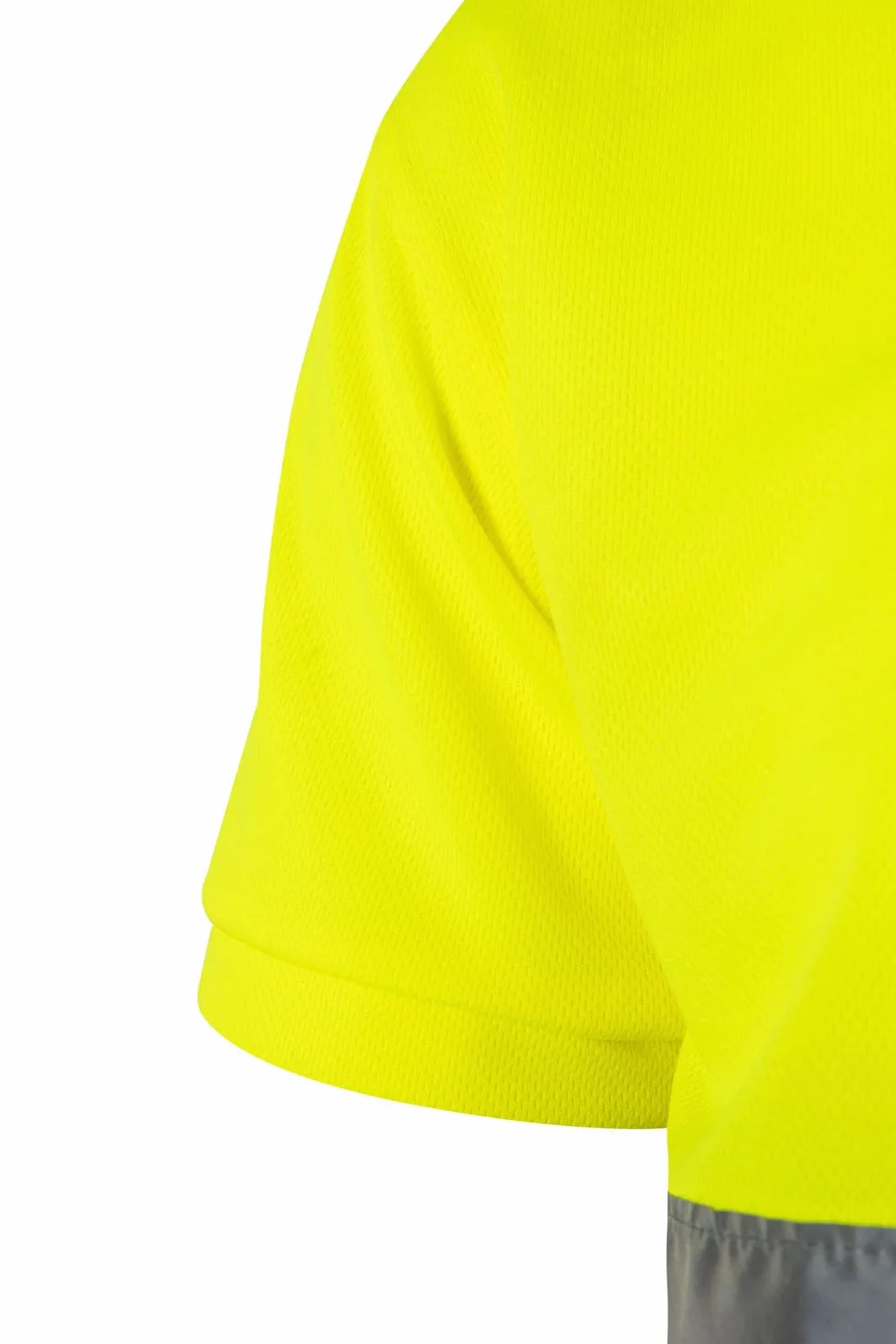 VELILLA Herren Poloshirt Zweifarbig Kurzärmelig Grau Neonorange