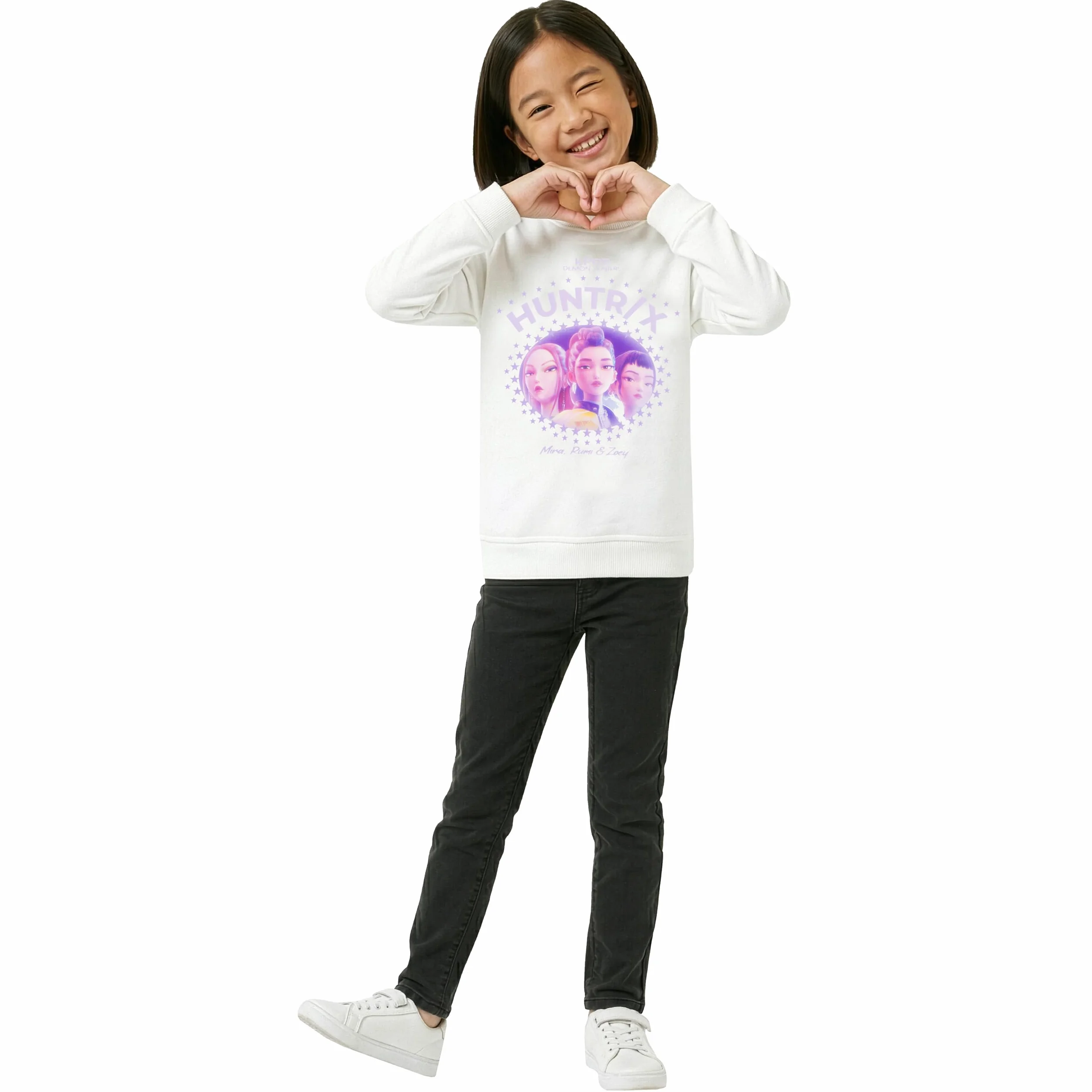 KPop Demon Hunters Sudadera Niña Mira Rumi Zoey Sweatshirt Copas Huntrix
