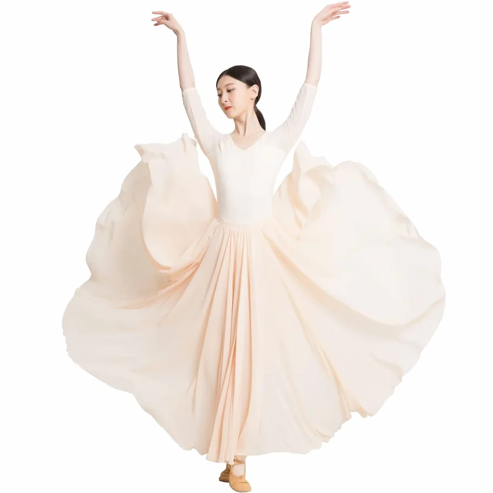 ROYAL SMEELA Vestido Danza Contemporanea Mujer Adulto Maillot Ballet Falda 720 Grados