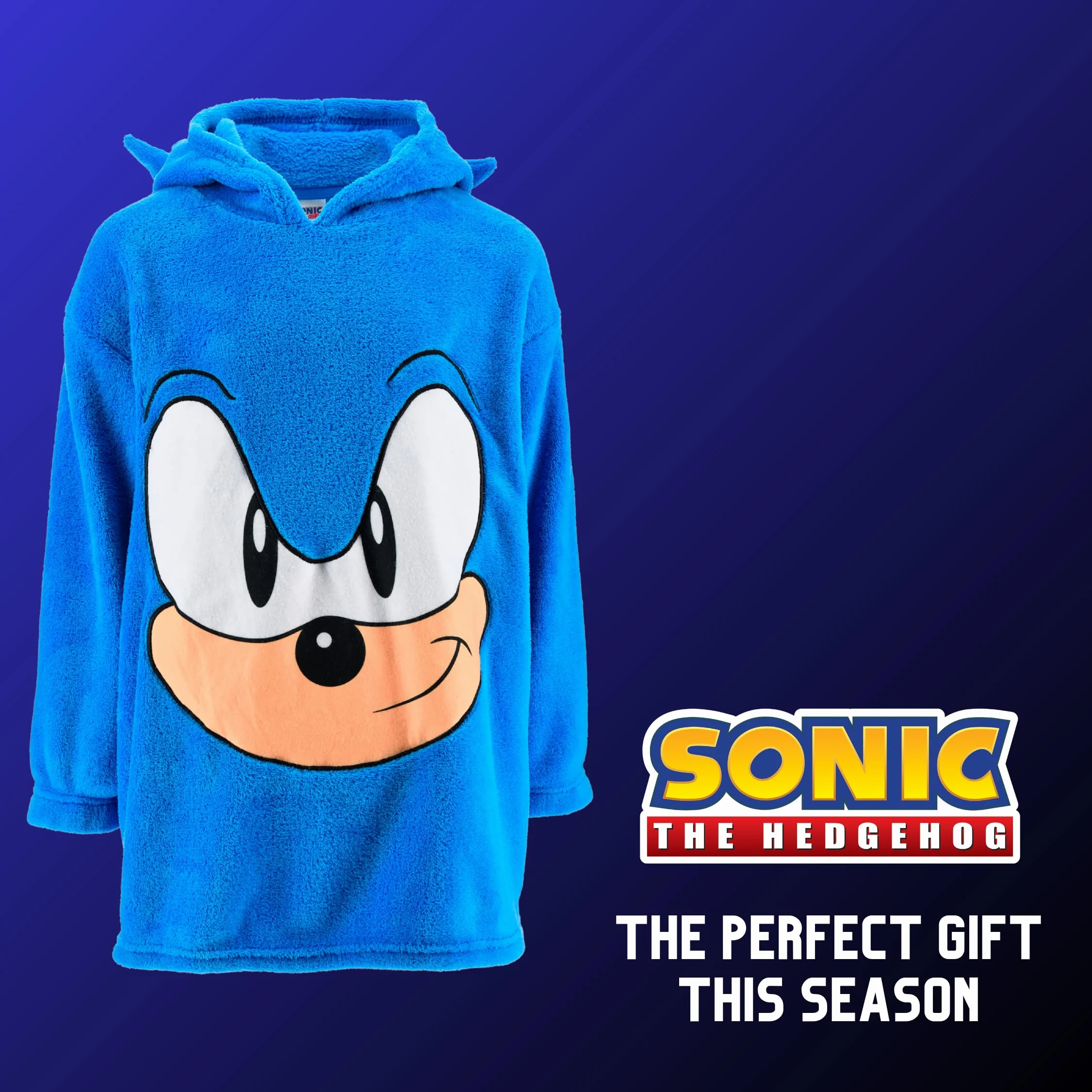 Sonic The Hedgehog Sudadera Manta con Capucha Diseño 3D Tallas 3-8 Años