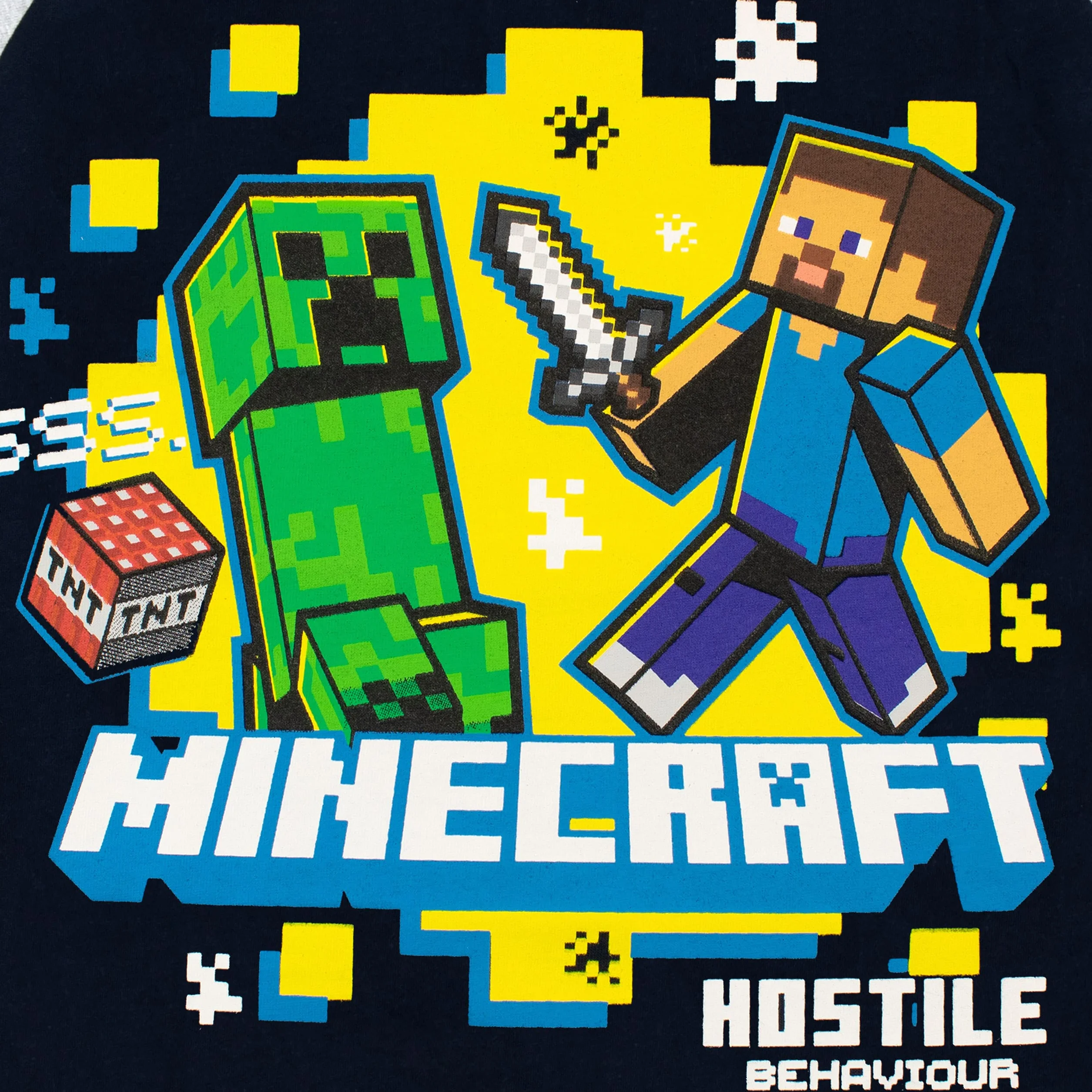 Minecraft Camiseta de Mangas largas para niño
