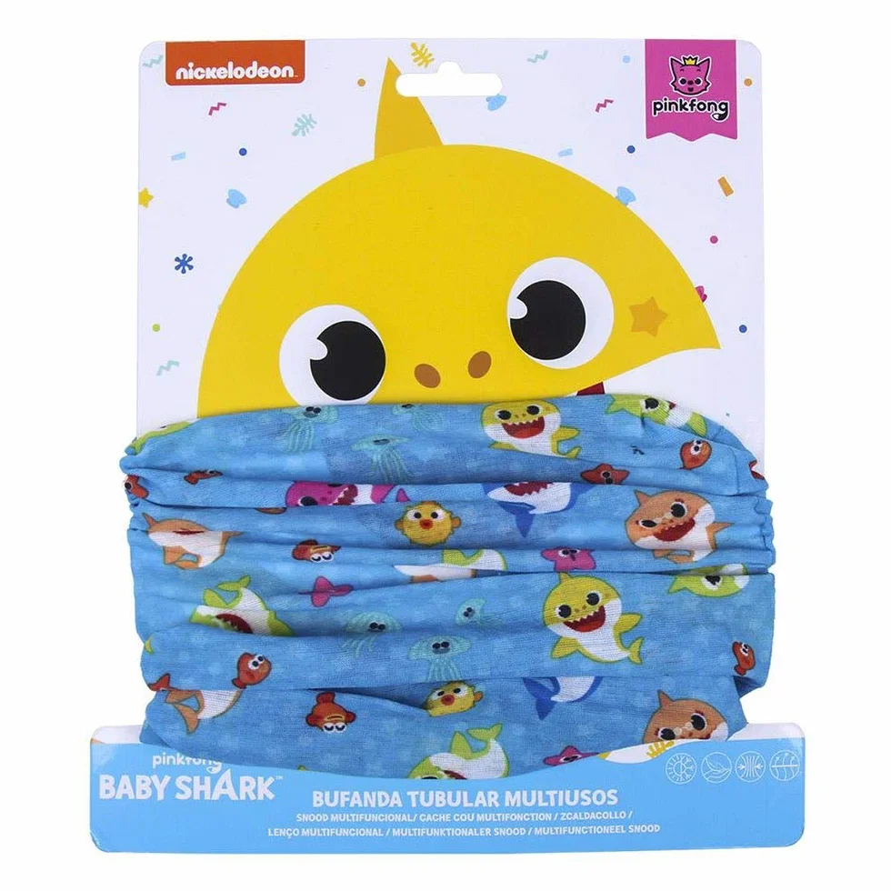 CERDÁ LIFE'S LITTLE MOMENTS Braga para el Cuello Infantil Baby Shark - Licencia Oficial Nickelodeon, Azul, Talla única