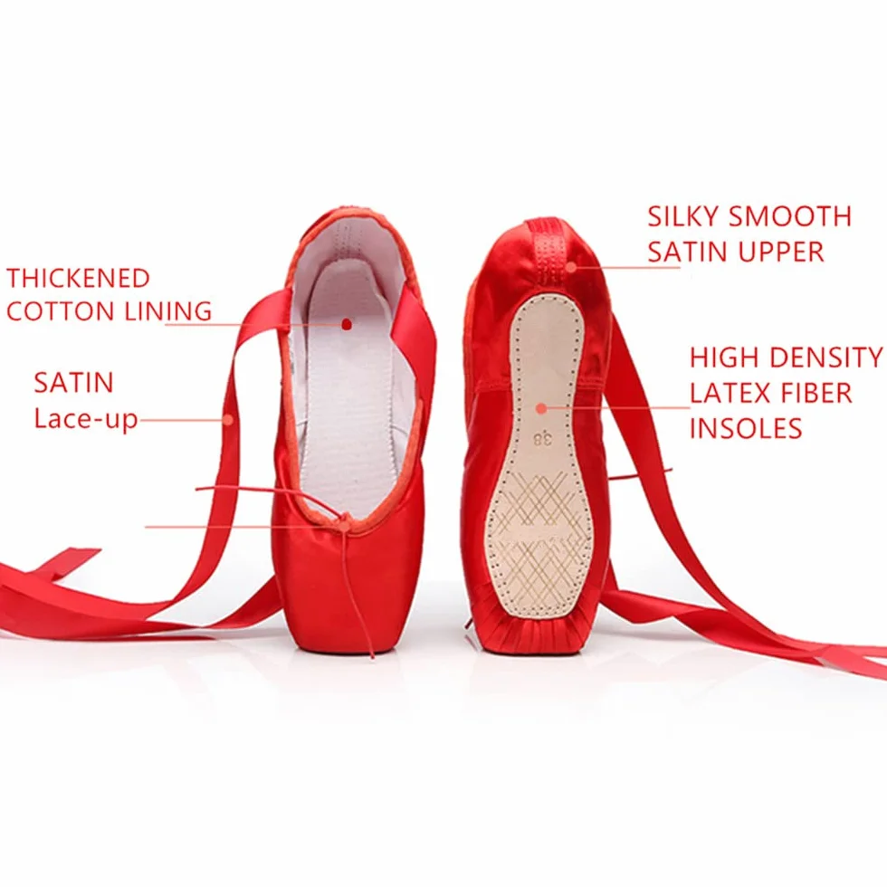 Zapatillas de Ballet Santén para Niña Zapatos de Punta Mujer Baile