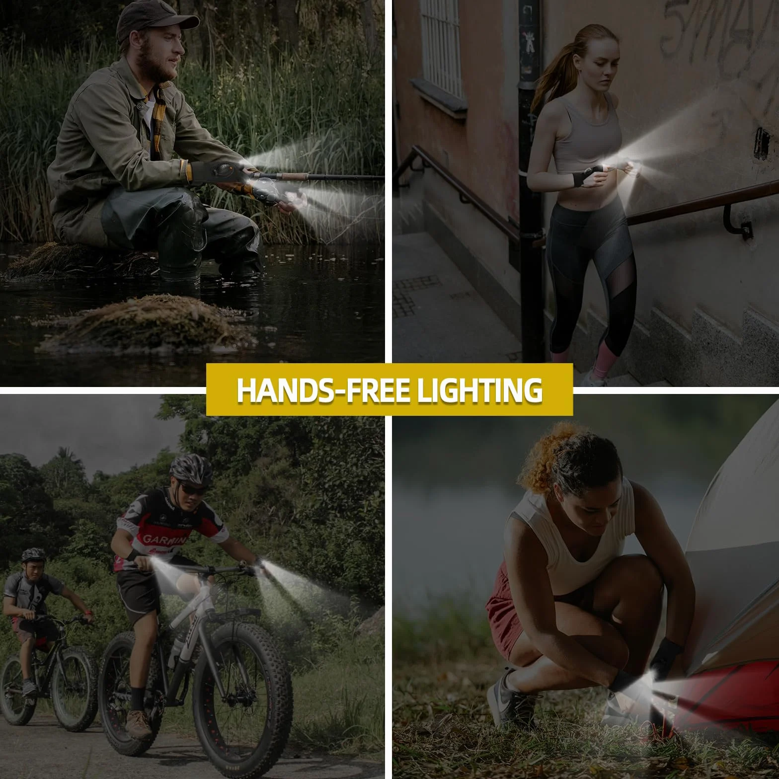 Zynxel Guantes con Luz LED Regalos Originales para Hombres Mujer