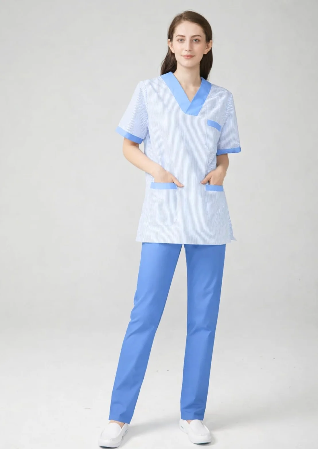 Victory Camisa Sanitario Unisex Raya Profesional Transpirable Con Elastico T817