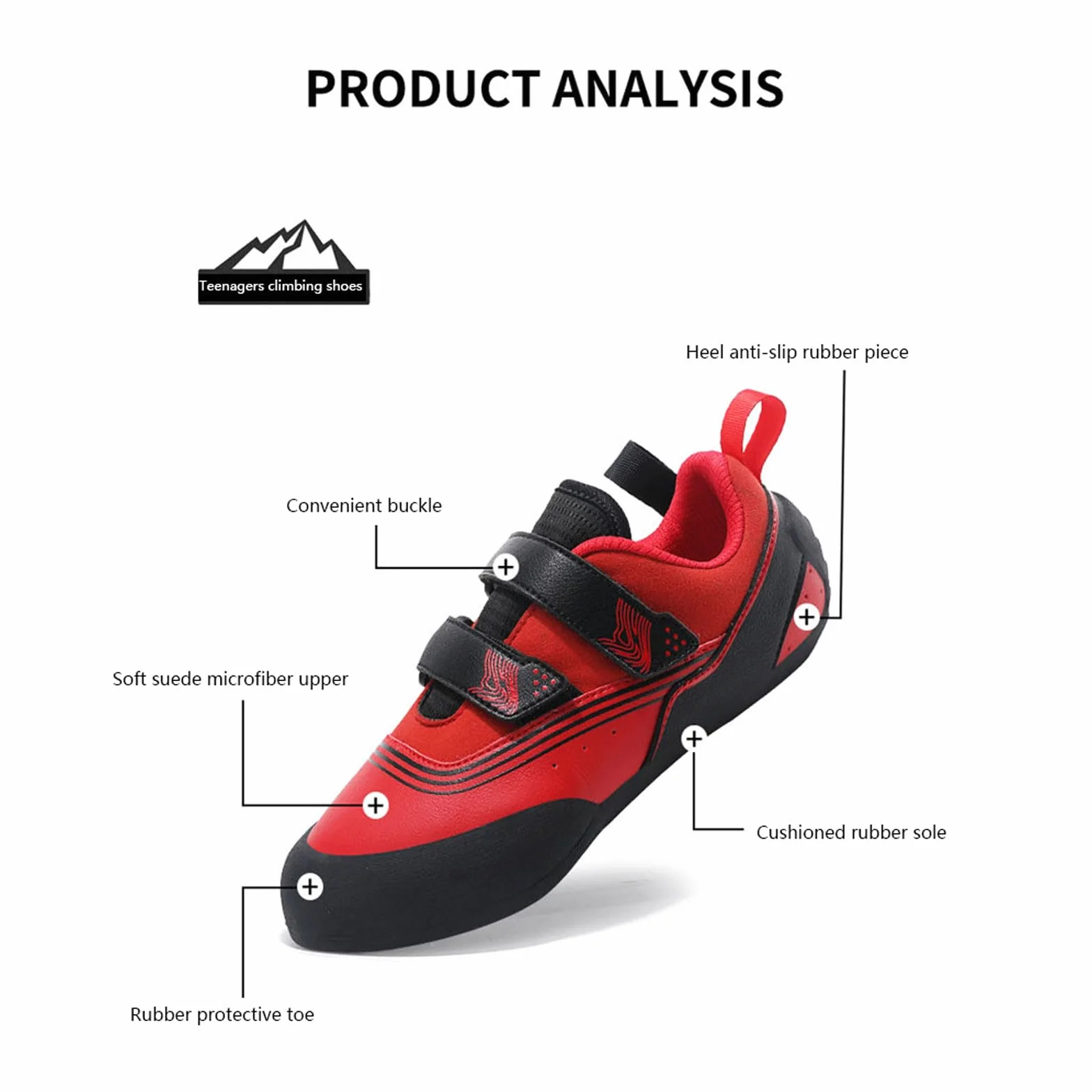 Zapatos de Escalada Antideslizantes Transpirables para Adolescentes Unisex
