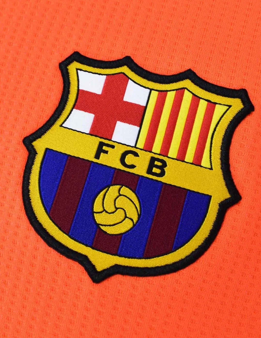 FC Barcelona Camiseta y Pantalón Unisex Niños 10 Años Naranja Tercera Equipación 25/26 Réplica Oficial Lamine Yamal Poliéster