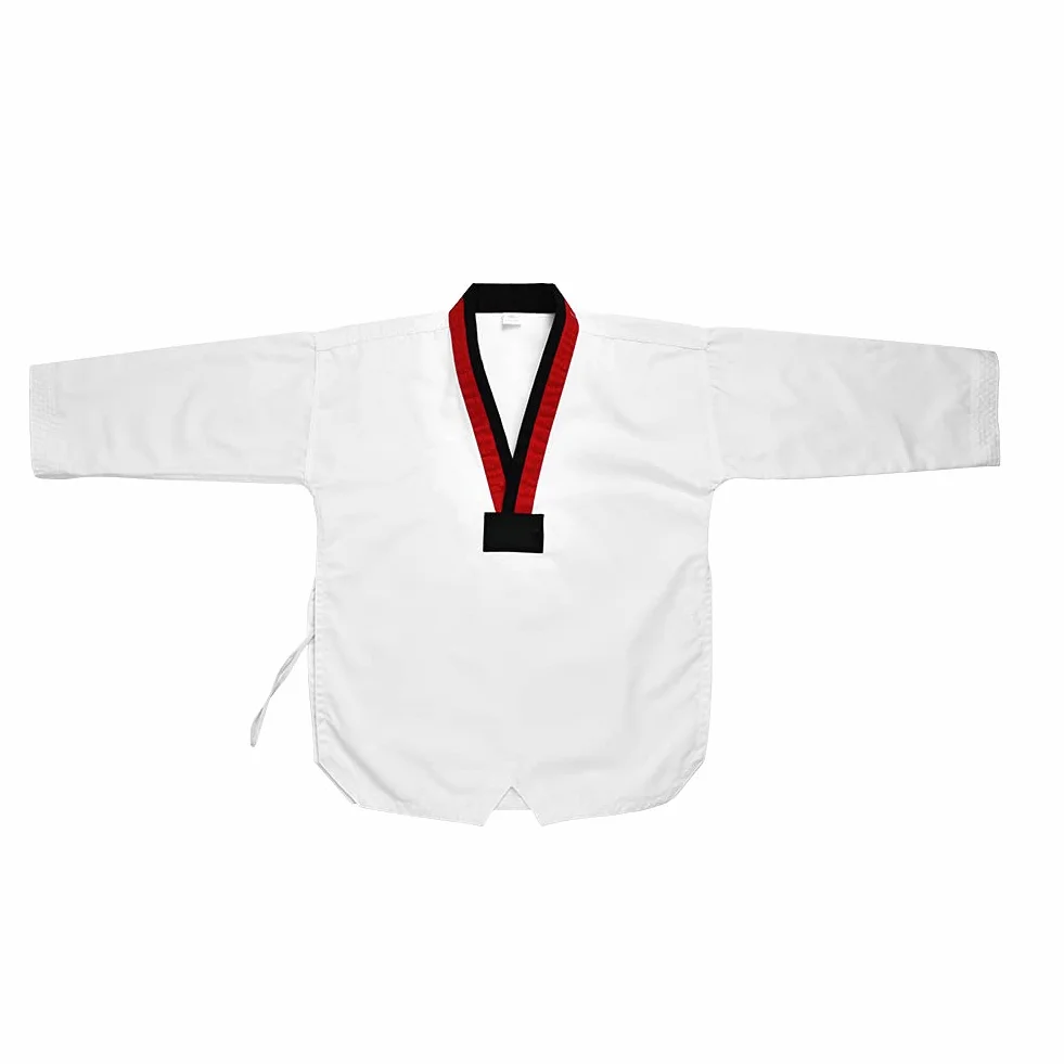 Niños Uniforme de Taekwondo Algodón Completo Artes Marciales Ropa Deportiva Karate (120)