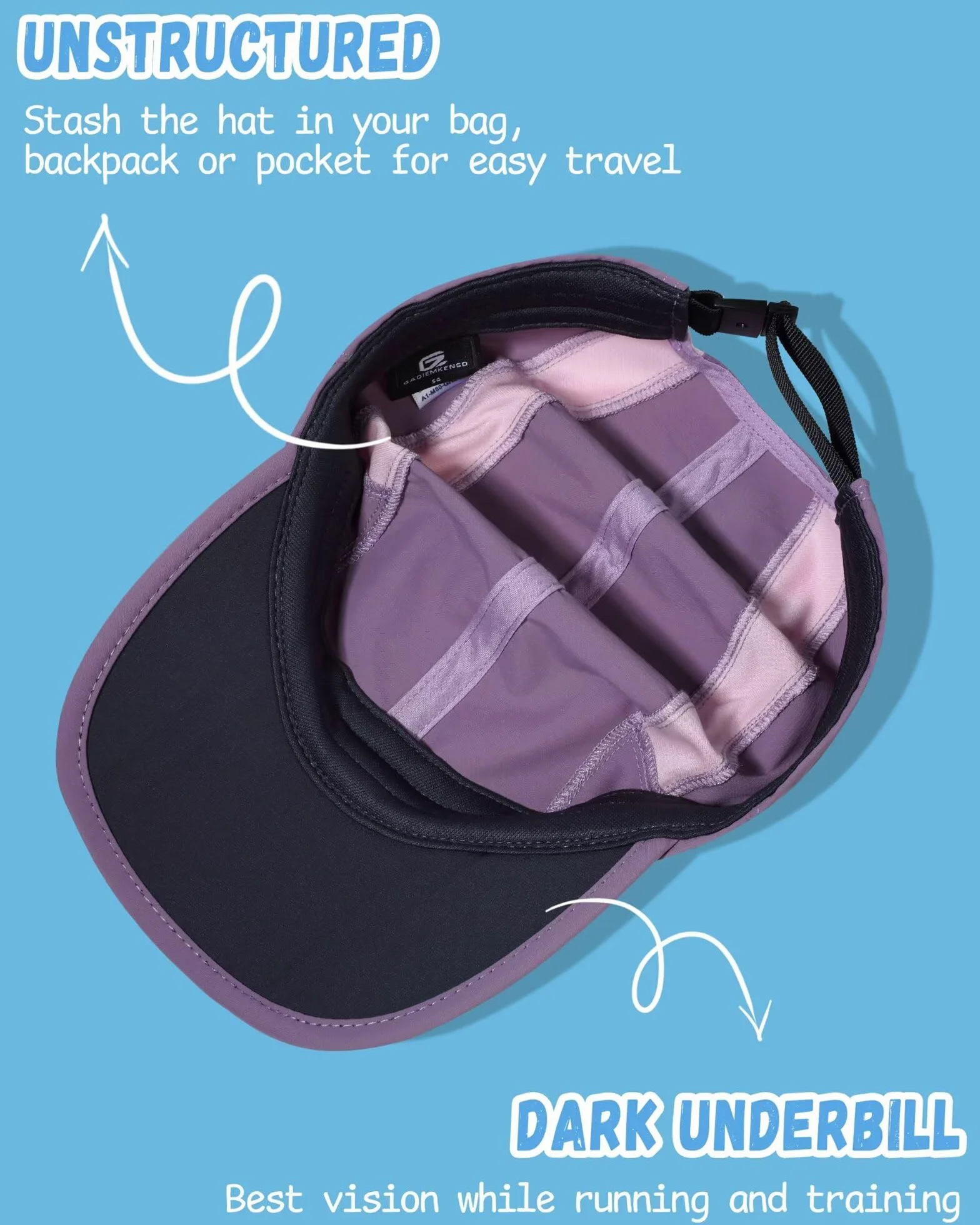 Gorra para niños UPF50+ Plegable protección Solar Ligera Transpirable 2-9 años