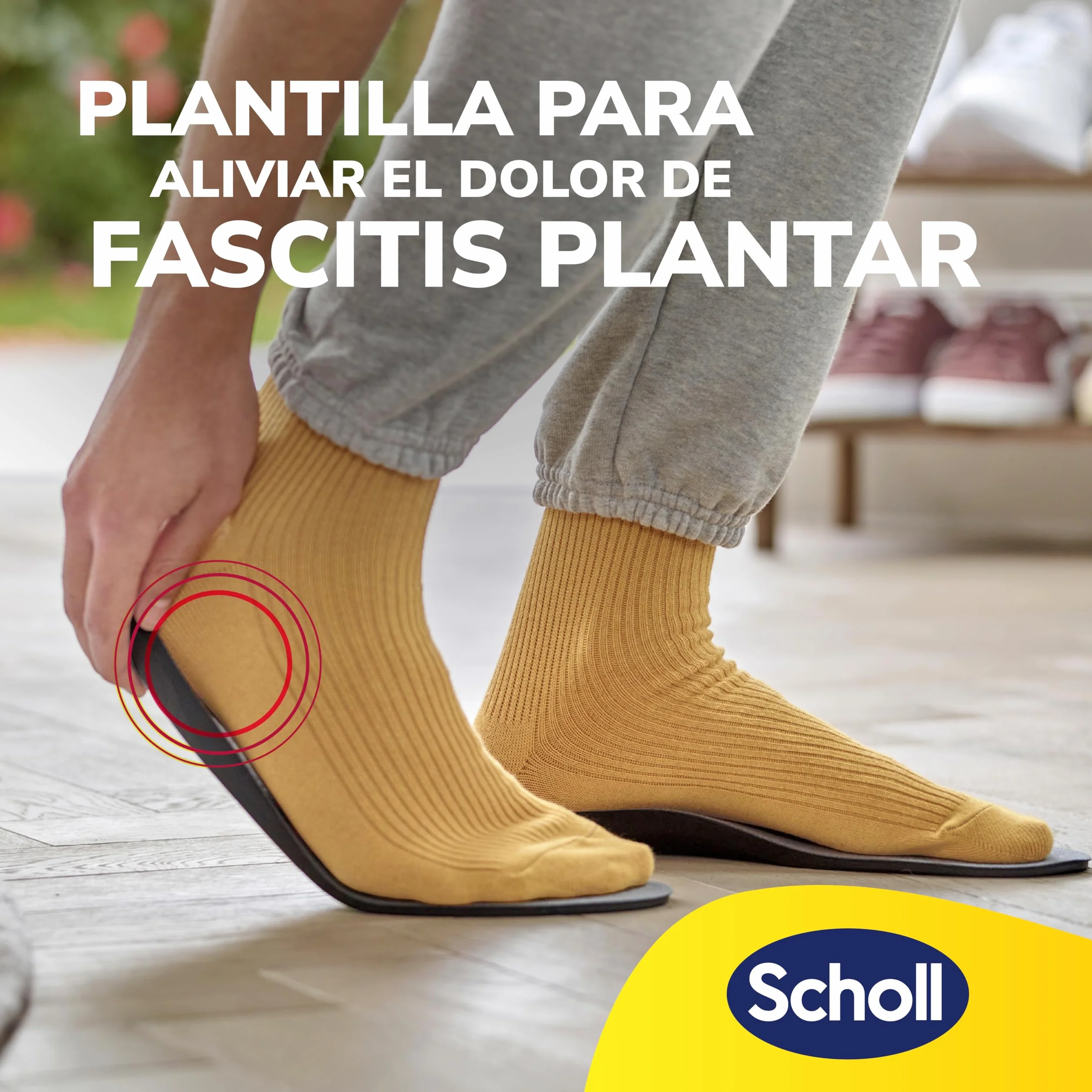 Scholl In-Balance Plantillas Ortopédicas Fascitis Plantar Soporte Arco Talla L 42,5-45