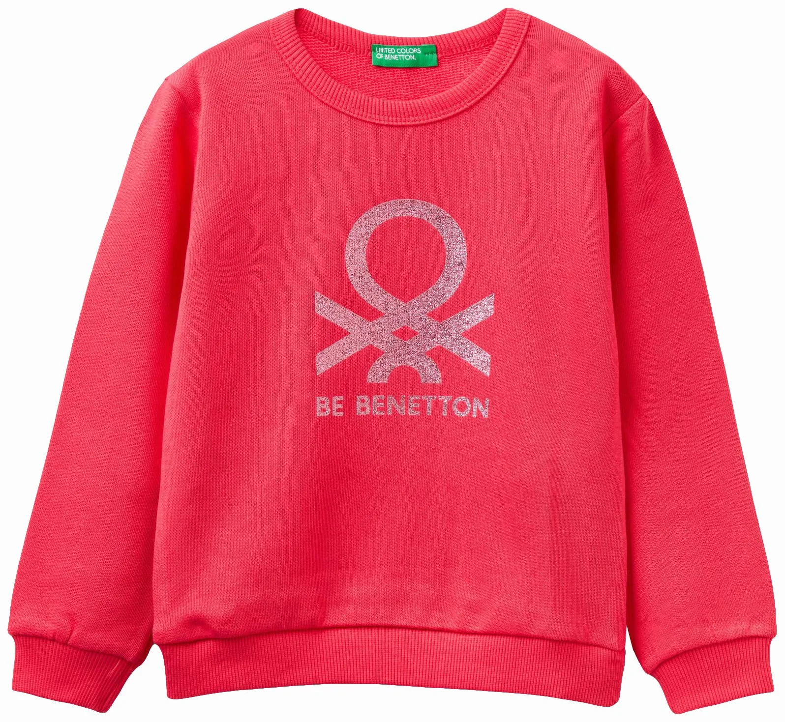 United Colors of Benetton Maglia G/C M/L 3J70G10D3, Sudadera Niñas, Rosso Magenta 34L