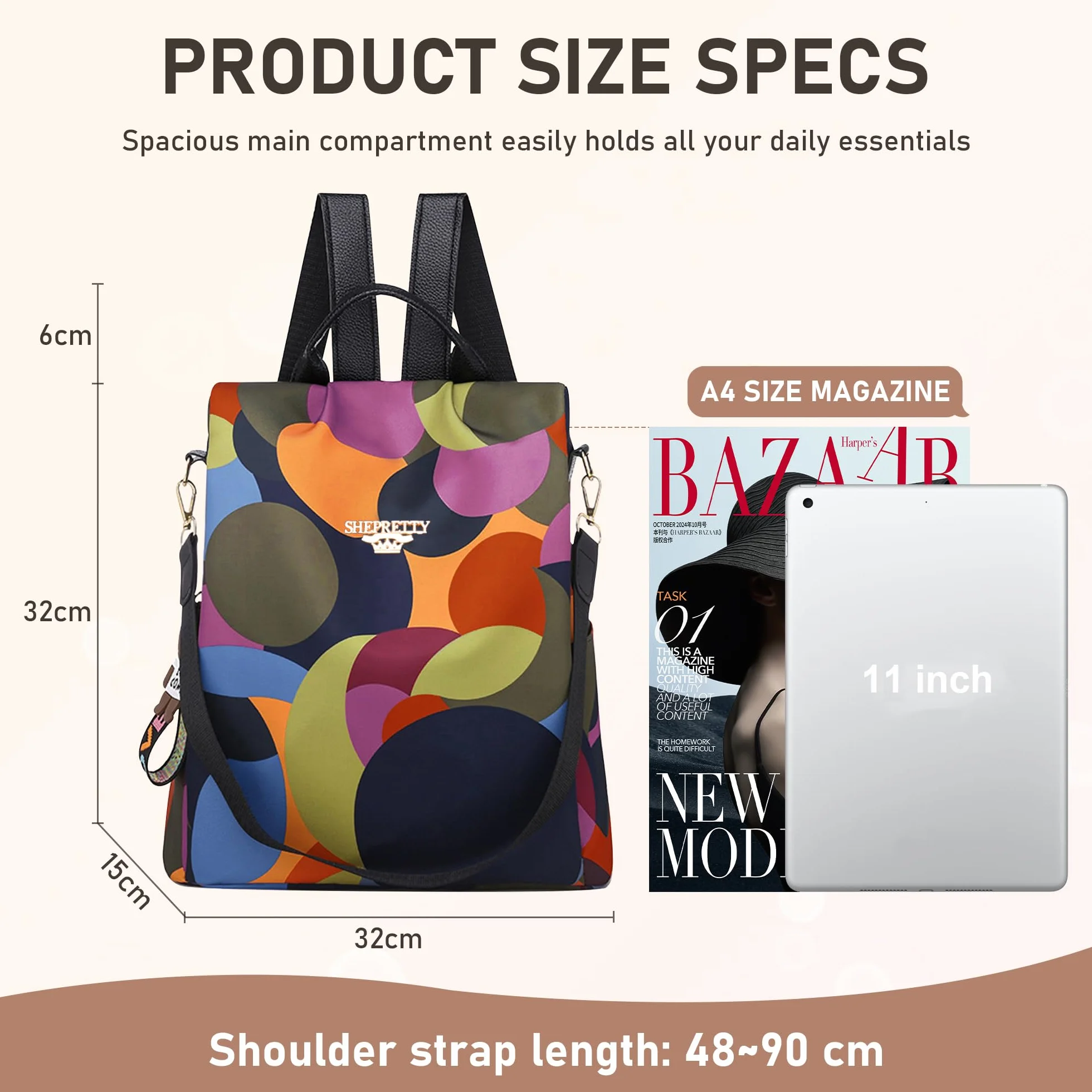 Mochila impermeable para mujer