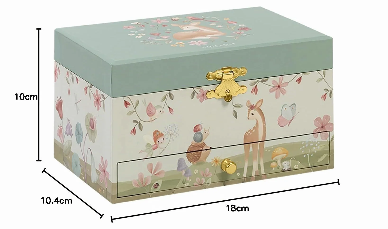 Little Dutch Fairy Garden Joyero con ciervo musical