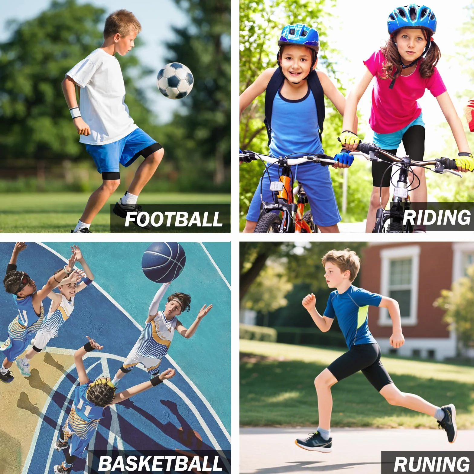 Pantalones Cortos de Compresión para Niños Transpirable Secado rápido Deporte Ropa Interior