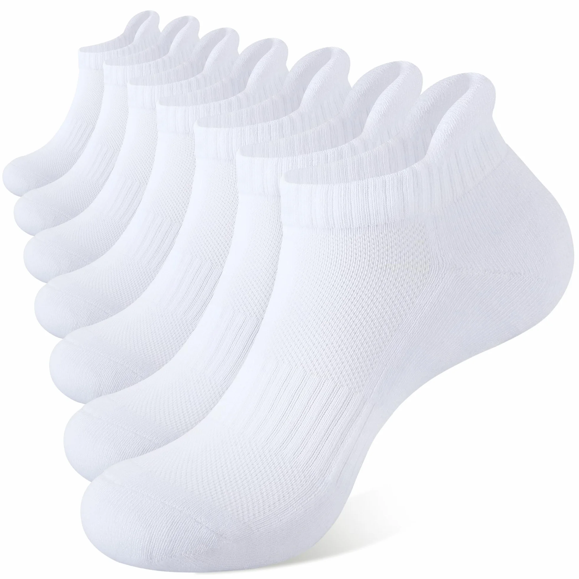 CLOSEMATE 6 Pares Calcetines Deporte Tobilleros Hombre Mujer Algodón Transpirable Compresión Low Cut Running
