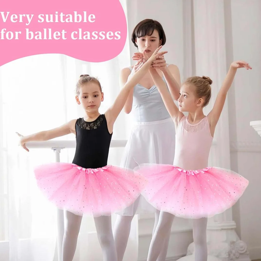 Falda tul niña para niñas 2-7 años tutus rosa