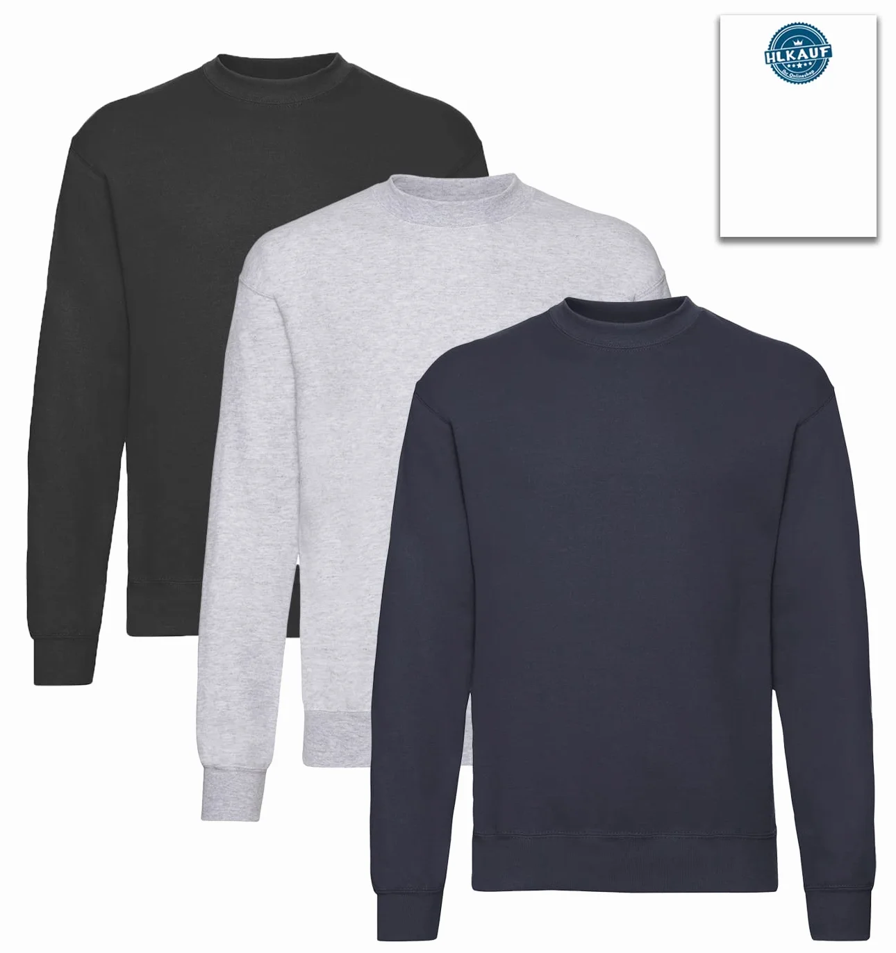 Fruit of the Loom Classic Set In Sweat 3 Pack Sudadera Hombre