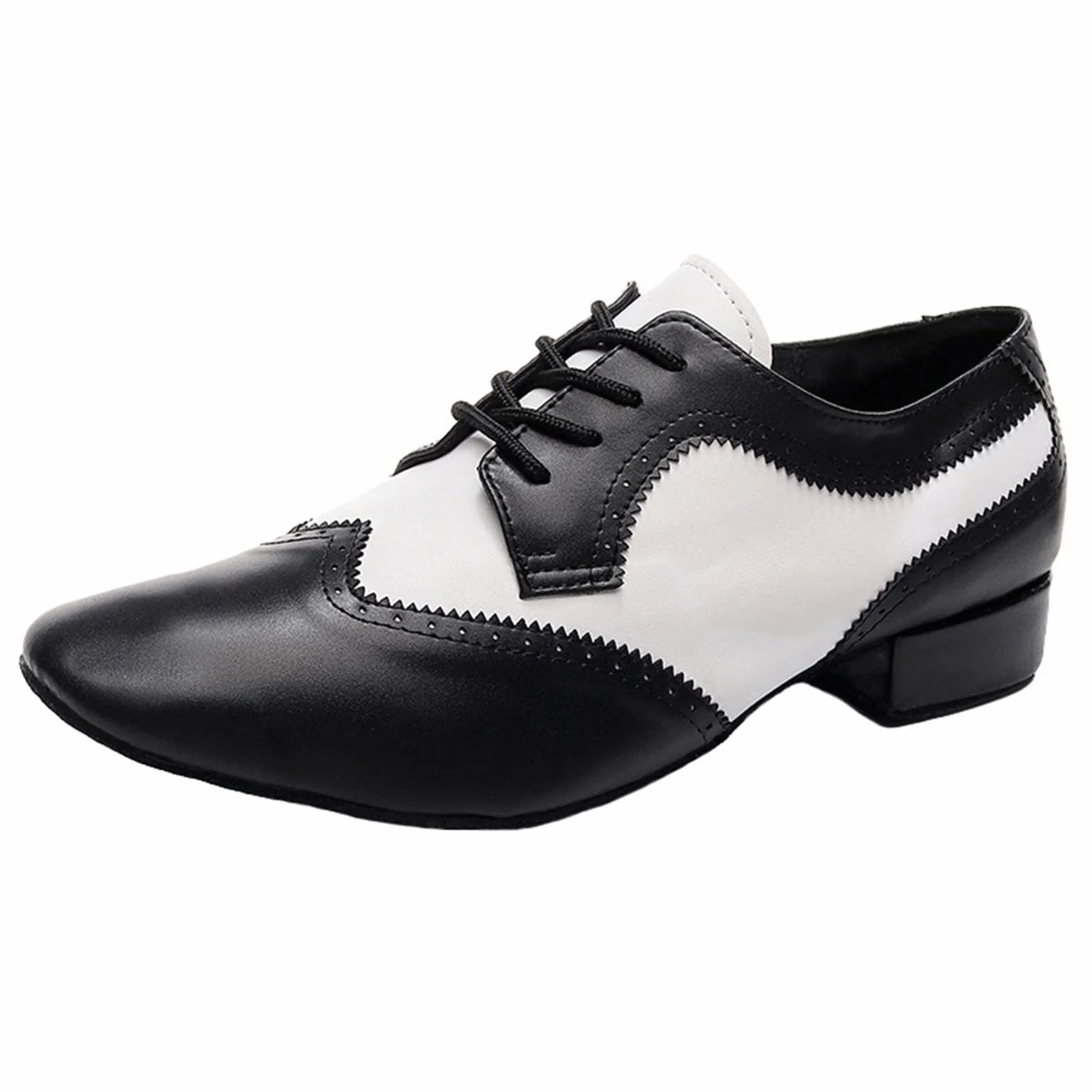 Buty do tańca dla mężczyzn Skórzane podeszwy Niski obcas Oxford