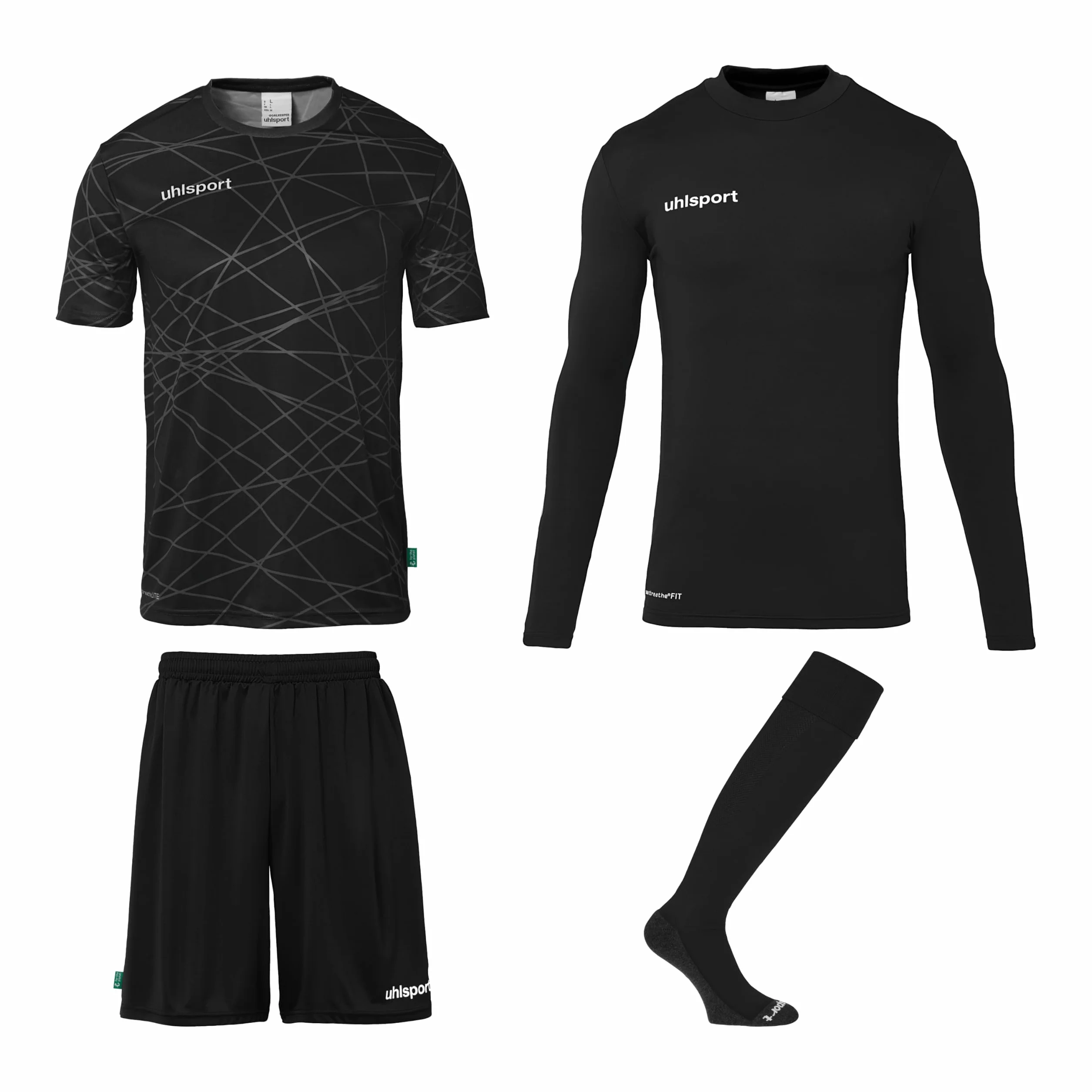 uhlsport Prediction Torwart Set Conjunto de camiseta Unisex adulto (Pack de 4)