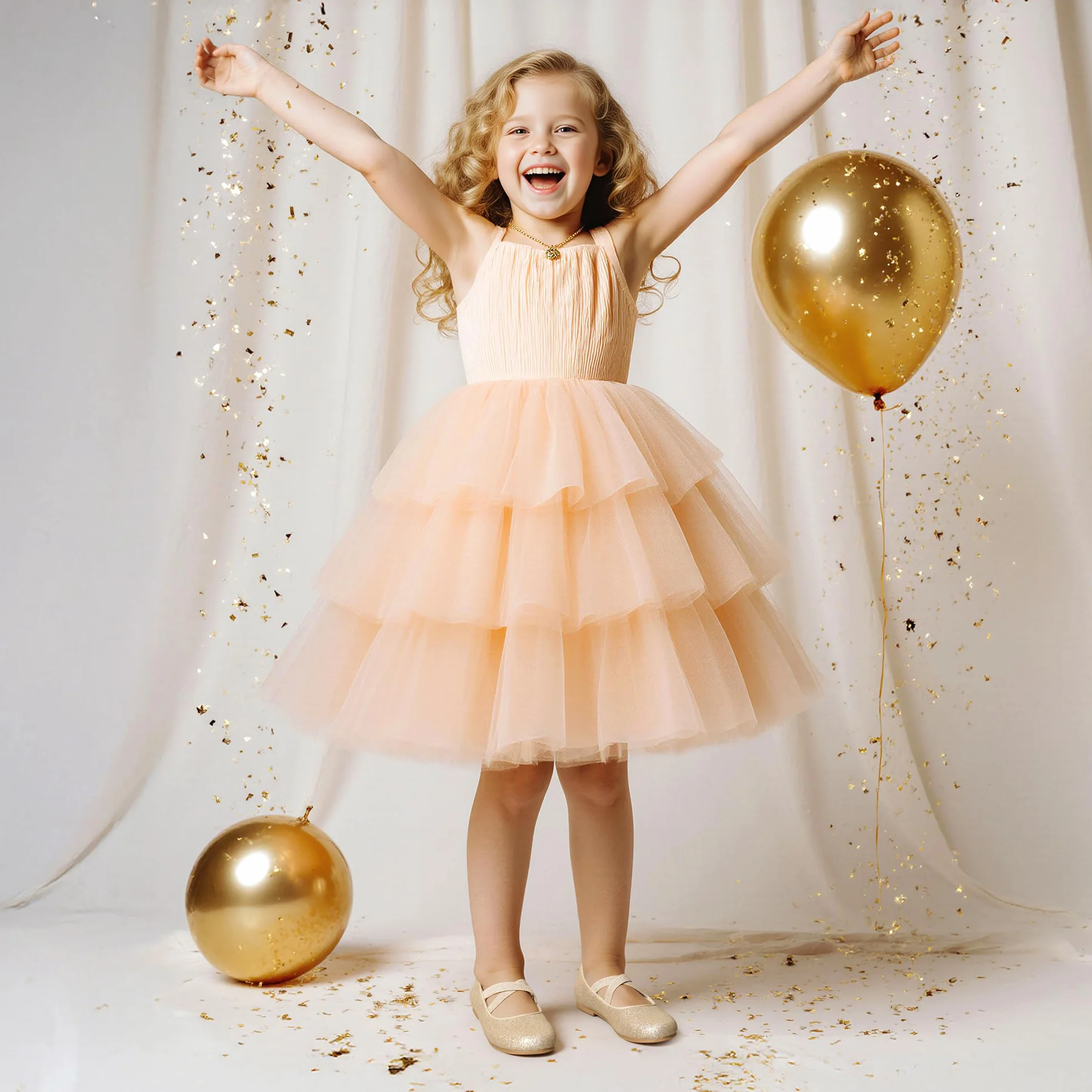 Dream Pairs Kids Bailarinas Mary Jane Zapatos Planos Princesa Angie-2