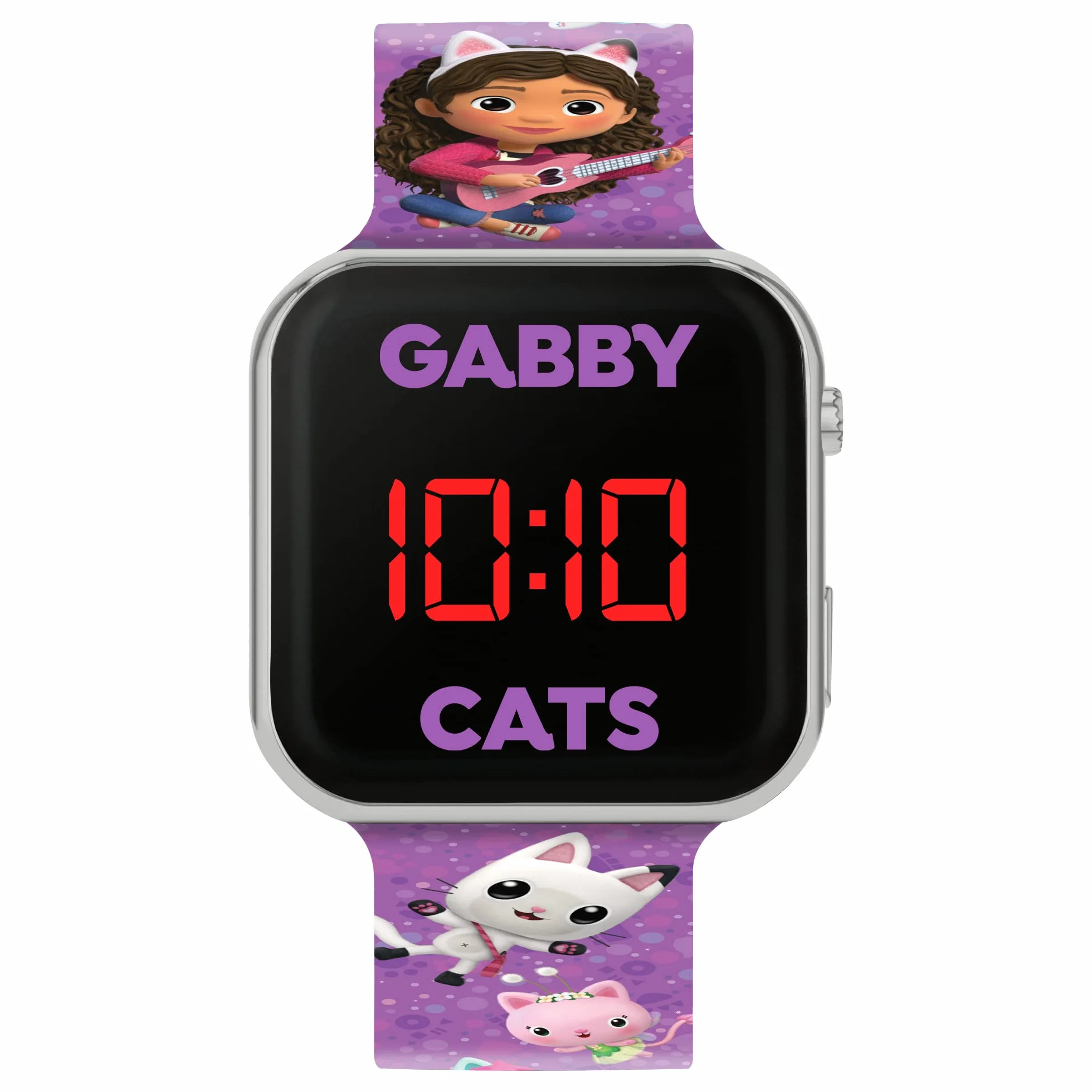 Disney Reloj Digital de Cuarzo para niña Morado GAB4033