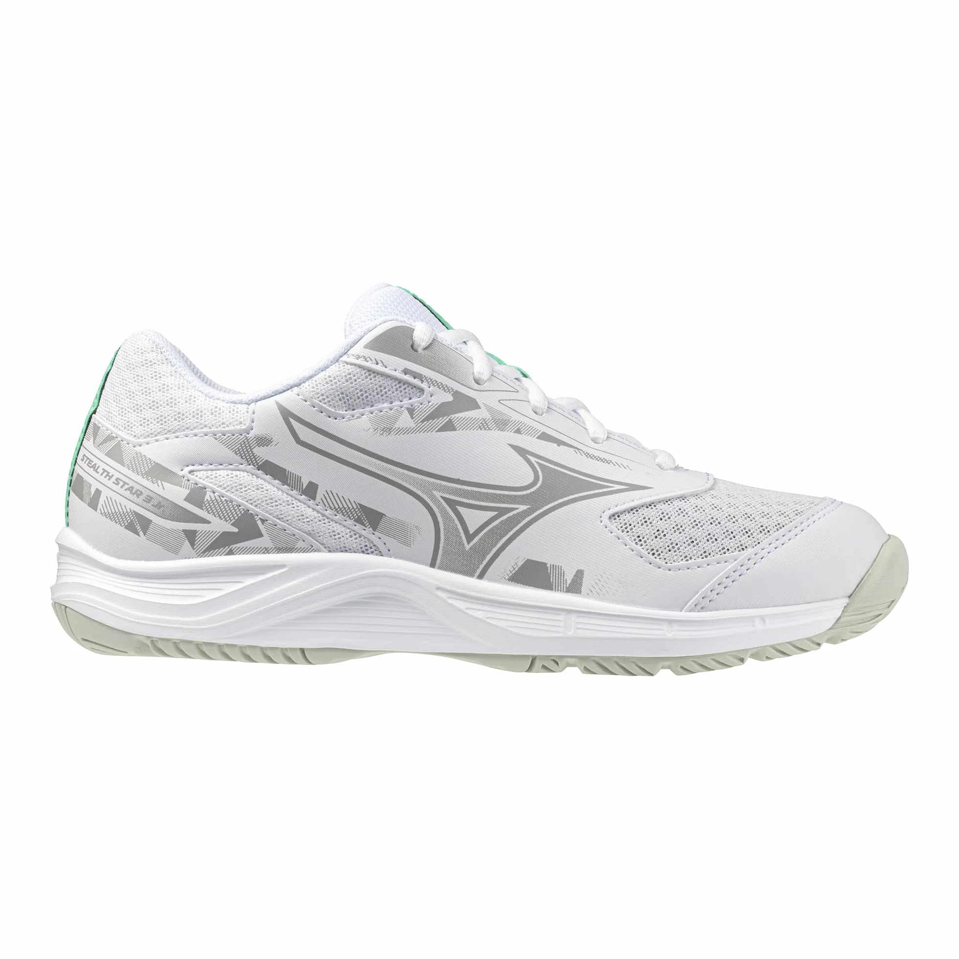 Mizuno Stealth Star 3 Jr. Buty biały/marokański niebieski/srebrny 39