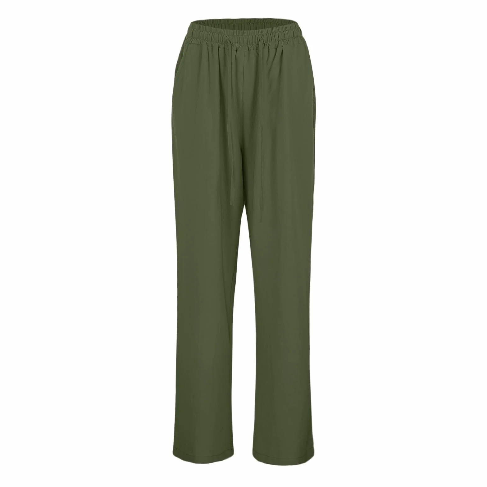 Pantalones de Verano Niña, Casuales Largos Elásticos con Bolsillos Deportivo para 4-15 años