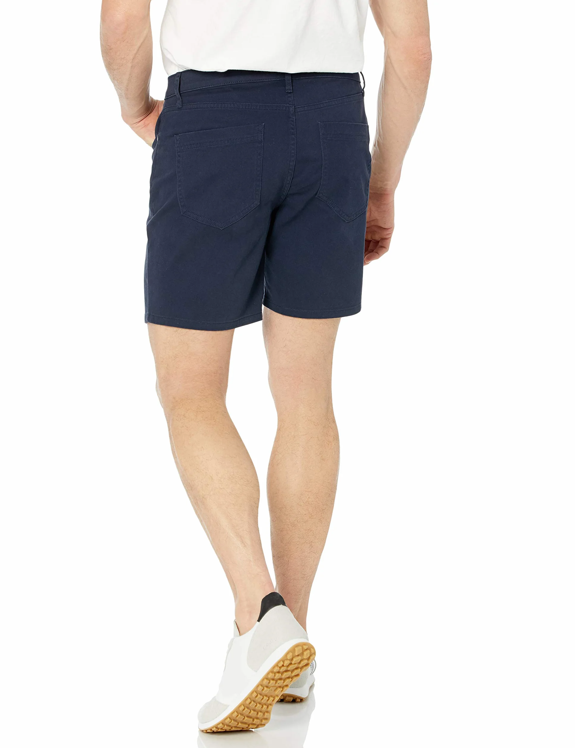 Amazon Essentials Pantalones Cortos Elásticos Corte Ajustado 5 Bolsillos Entrepierna 17,8cm Hombre